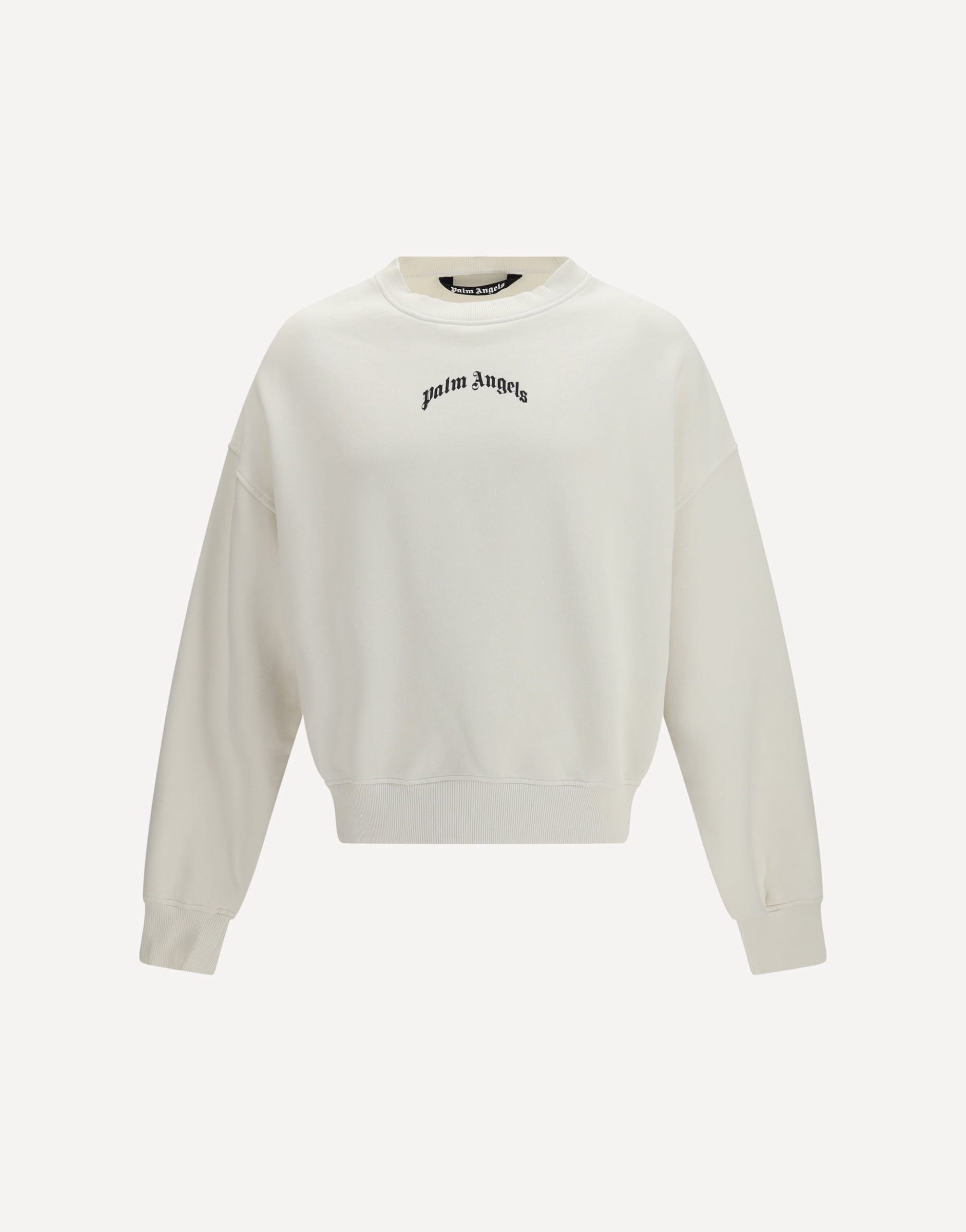 Palm Angels Back Curved Logo Sweatshirt