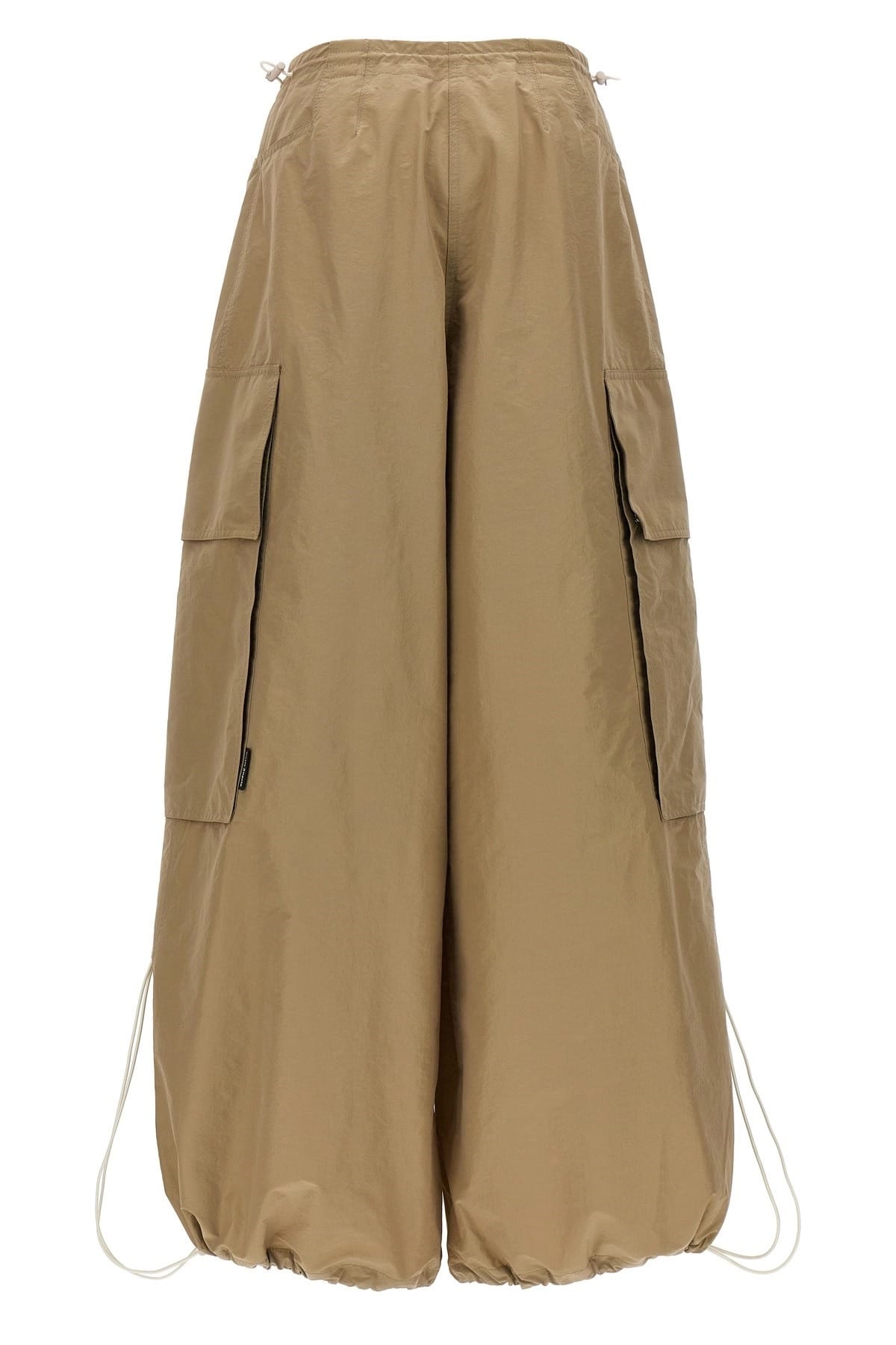 Palm Angels Palm Angels Beige Nylon Parachute Pants