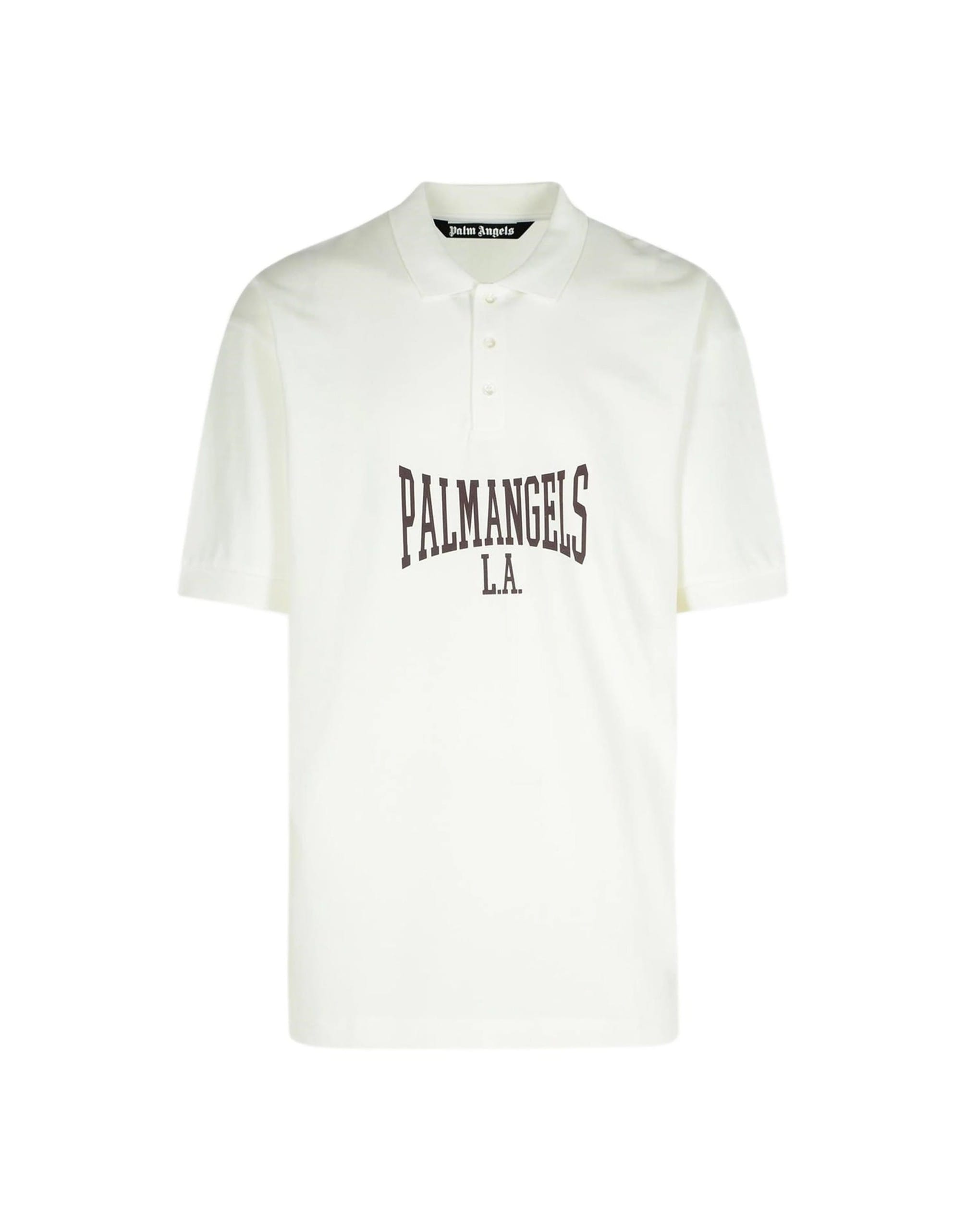 Palm Angels College Logo Short Sleeve Polo