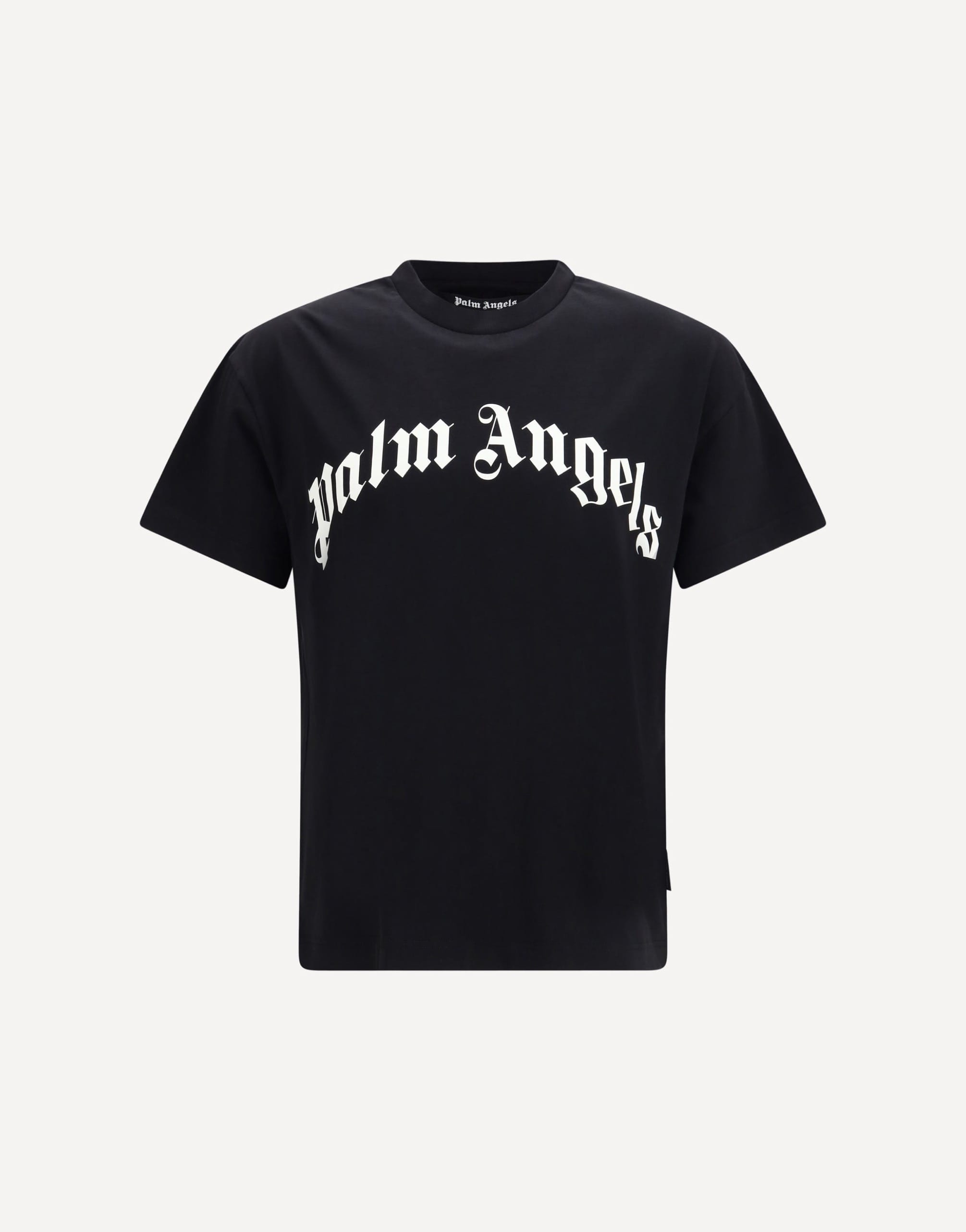 Palm Angels Curved Logo Cotton T‑shirt