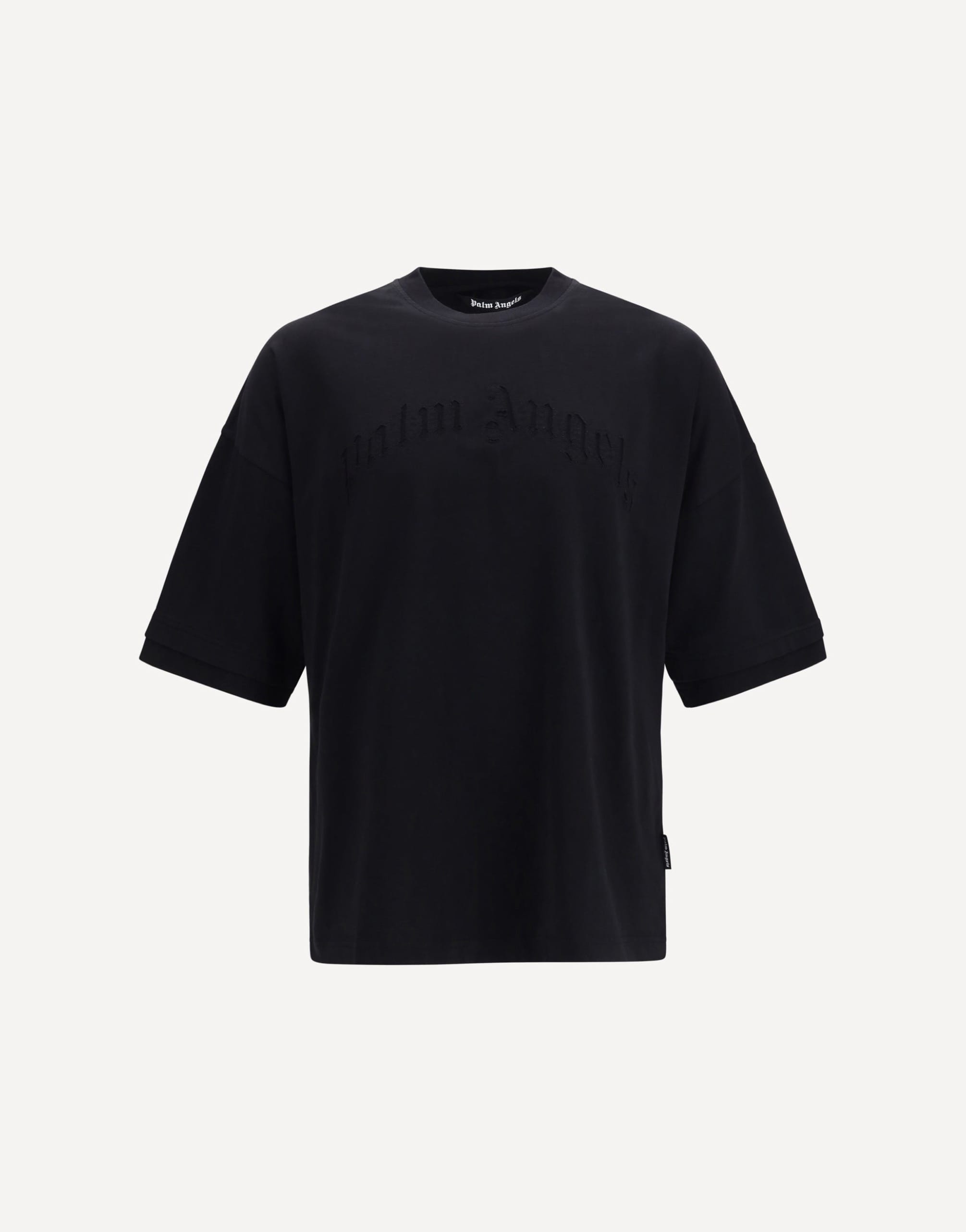 Palm Angels Curved Logo Double-Layer T-Shirt