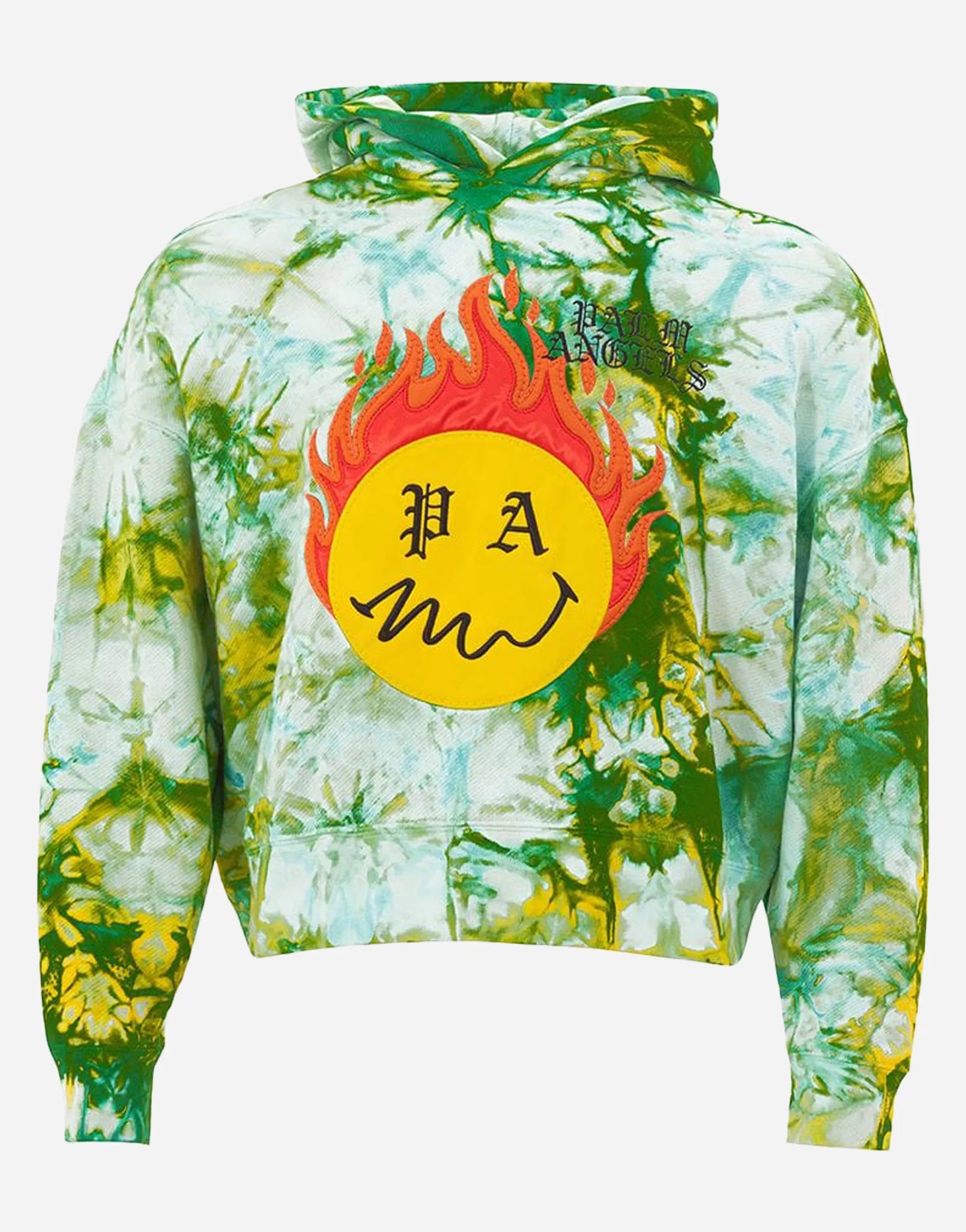 Palm Angels Palm Angels Embroidery Tie-Dye Hoodie