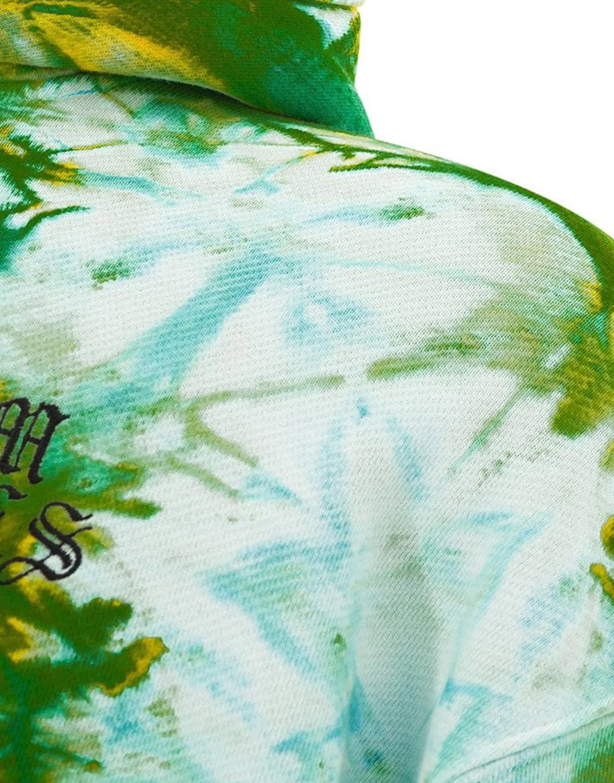 Palm Angels Palm Angels Embroidery Tie-Dye Hoodie