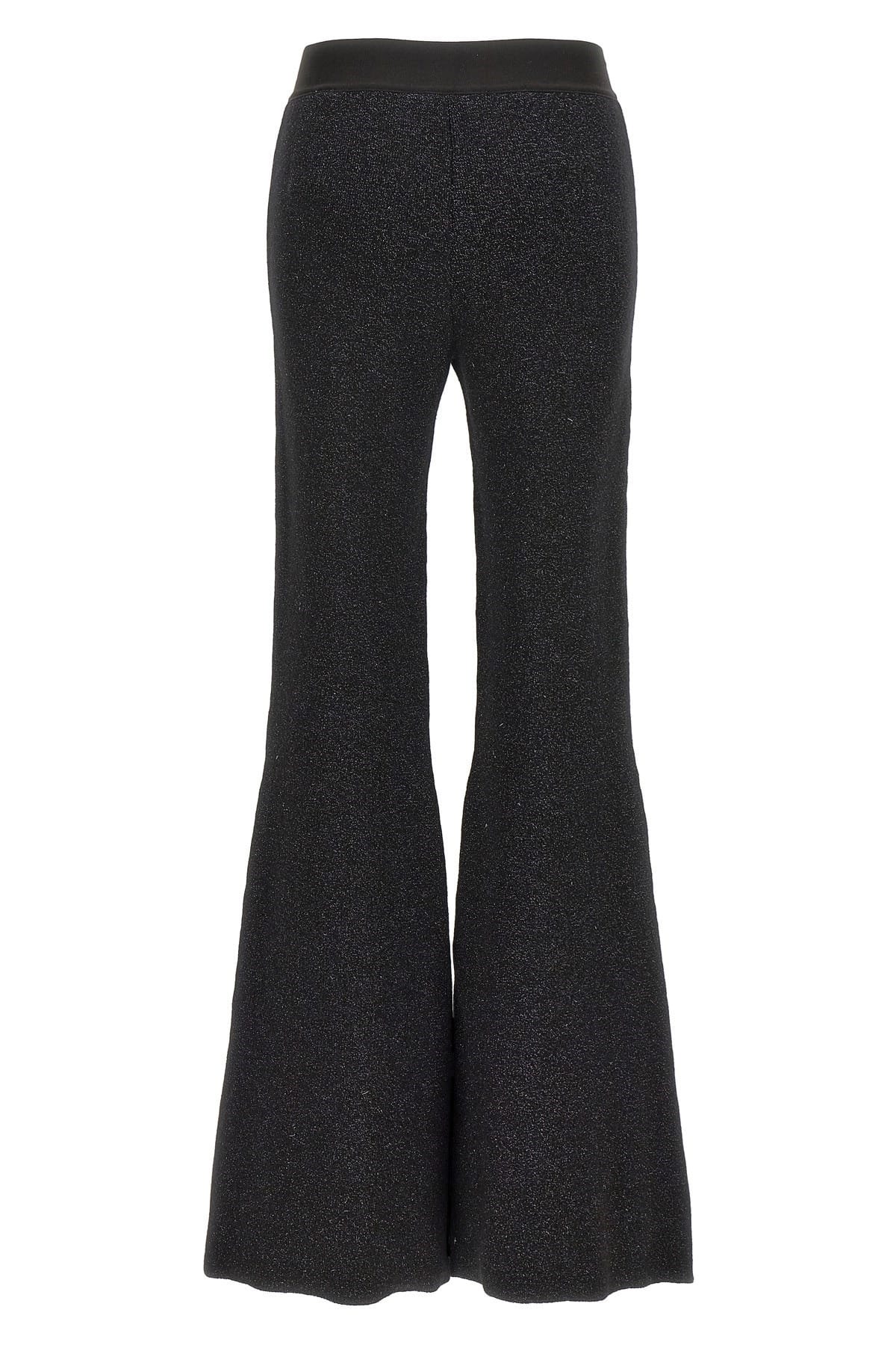 Palm Angels Palm Angels Logo Tape Lurex Knit Pants