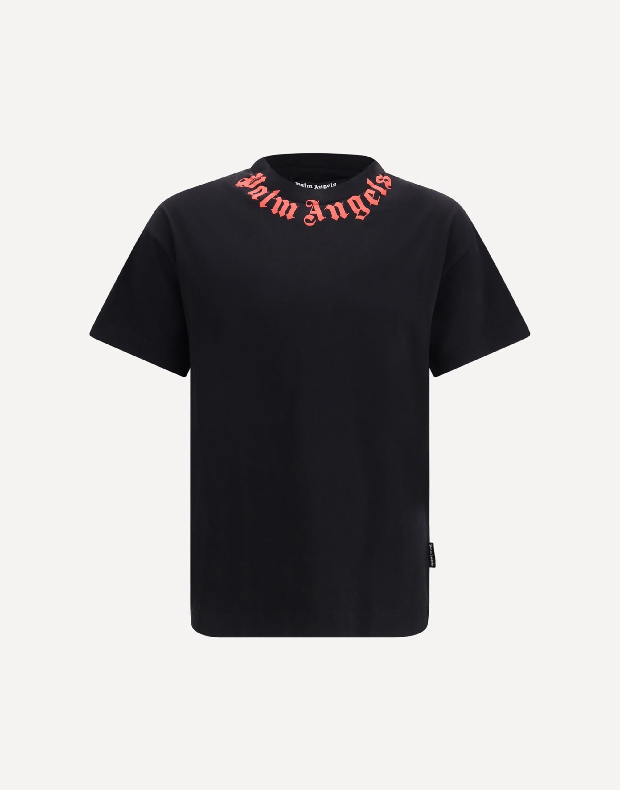 Palm Angels Neck Logo Cotton T‑shirt