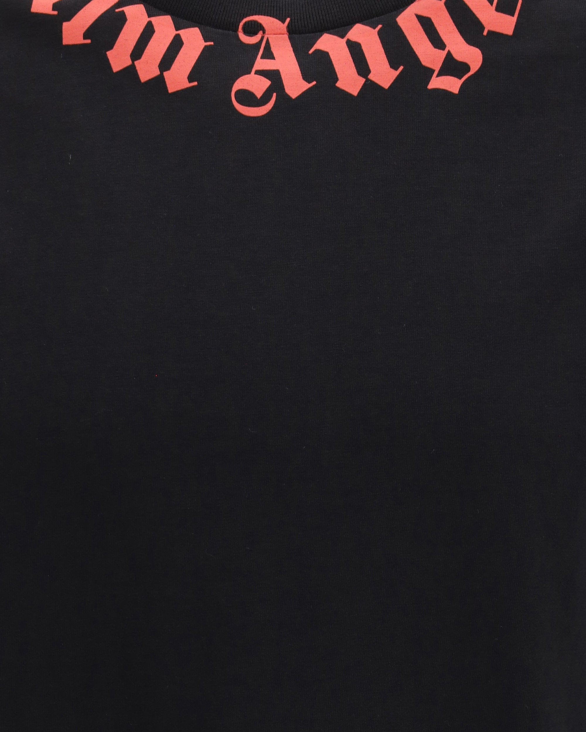 Palm Angels Neck Logo Cotton T-Shirt