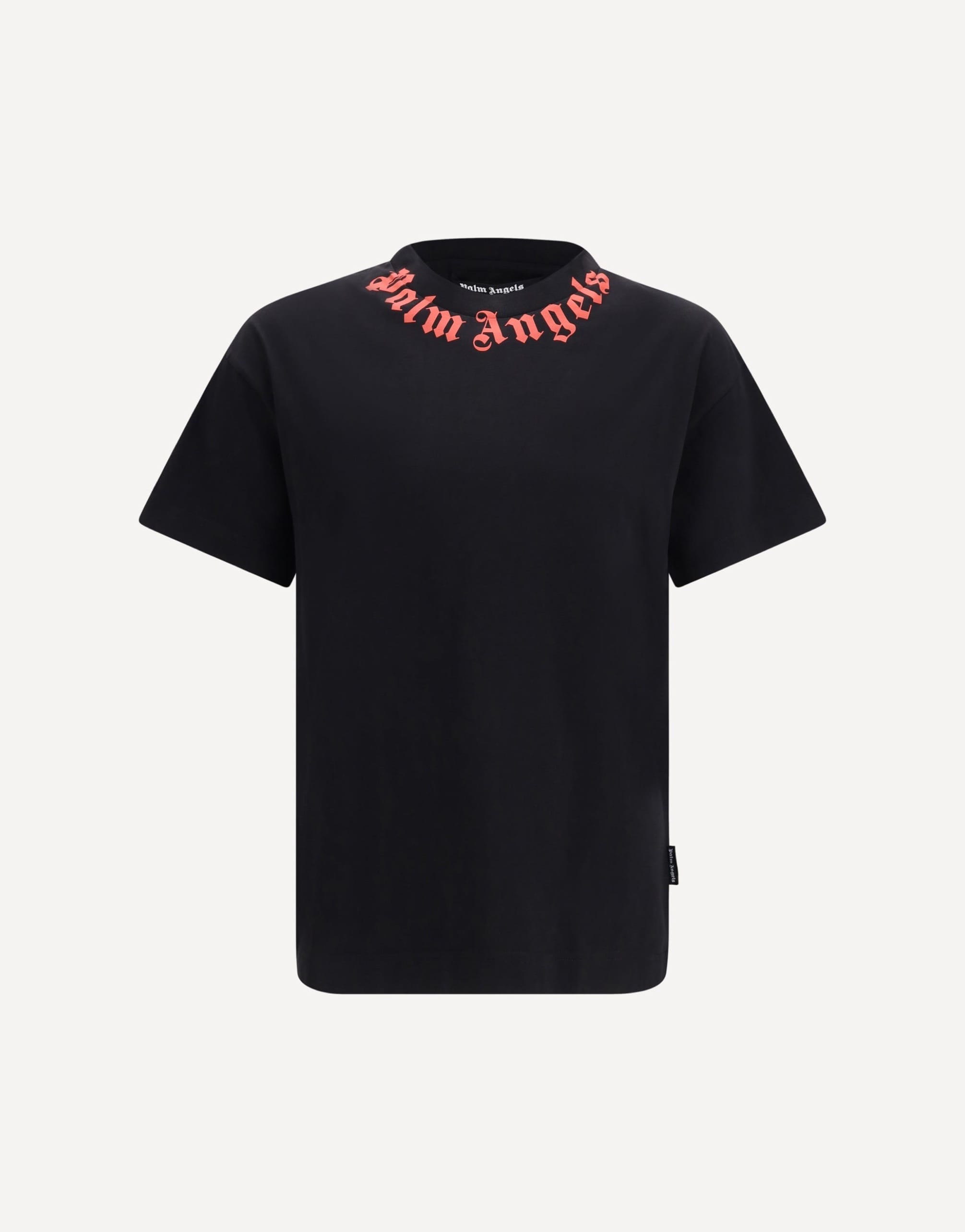 Palm Angels Neck Logo Cotton T-Shirt