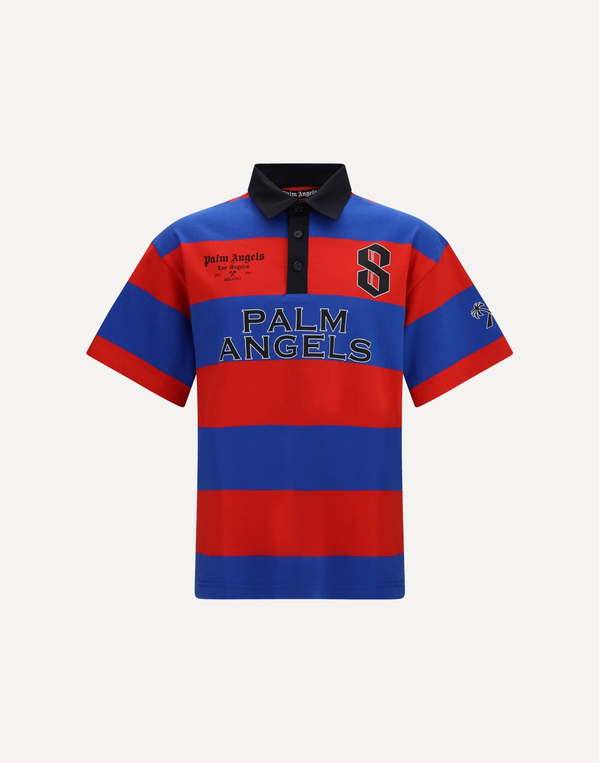 Palm Angels Palm Sport Stripes Short-Sleeve Polo