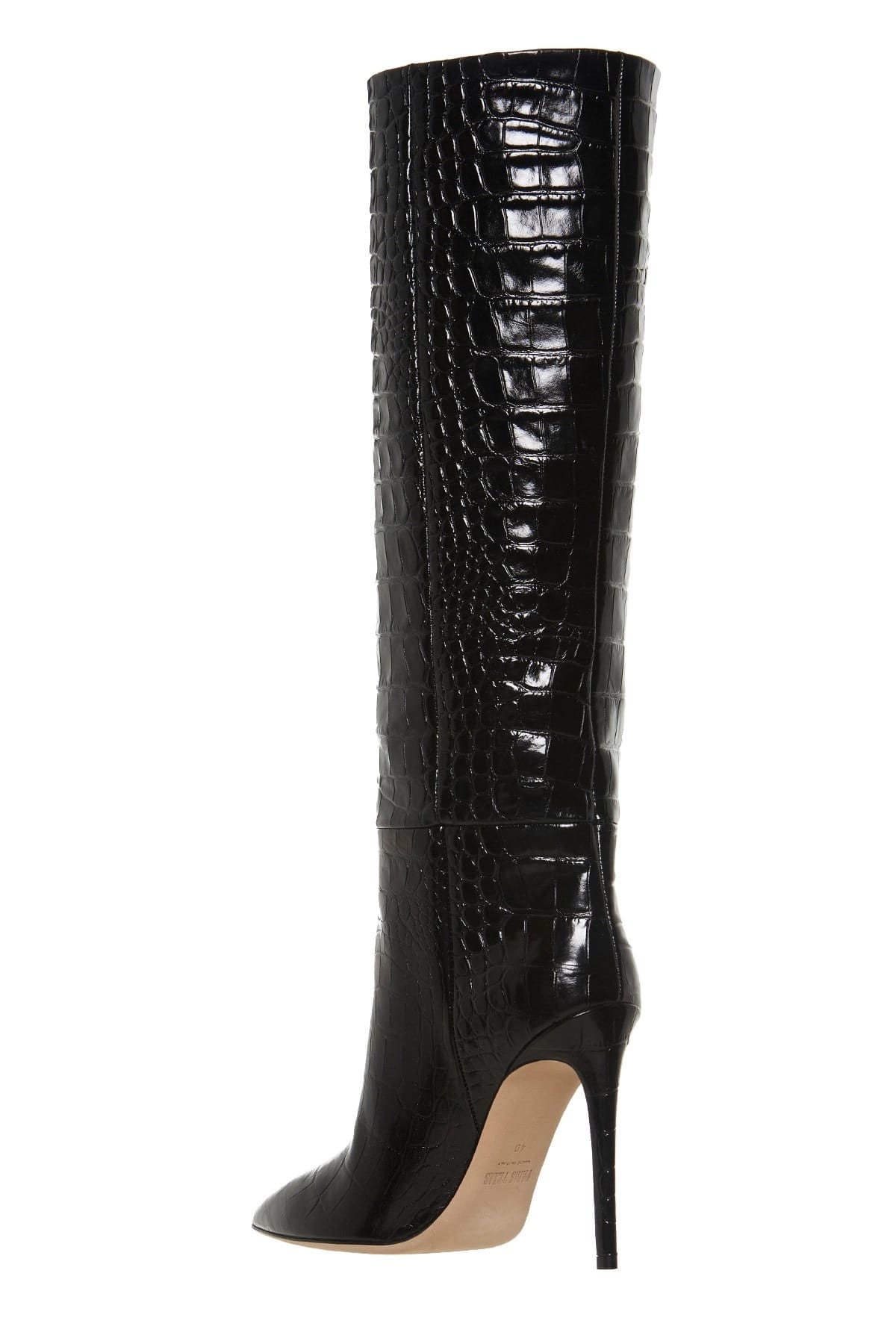Paris Texas Crocodile Print Pointed Toe Boots - alternate view