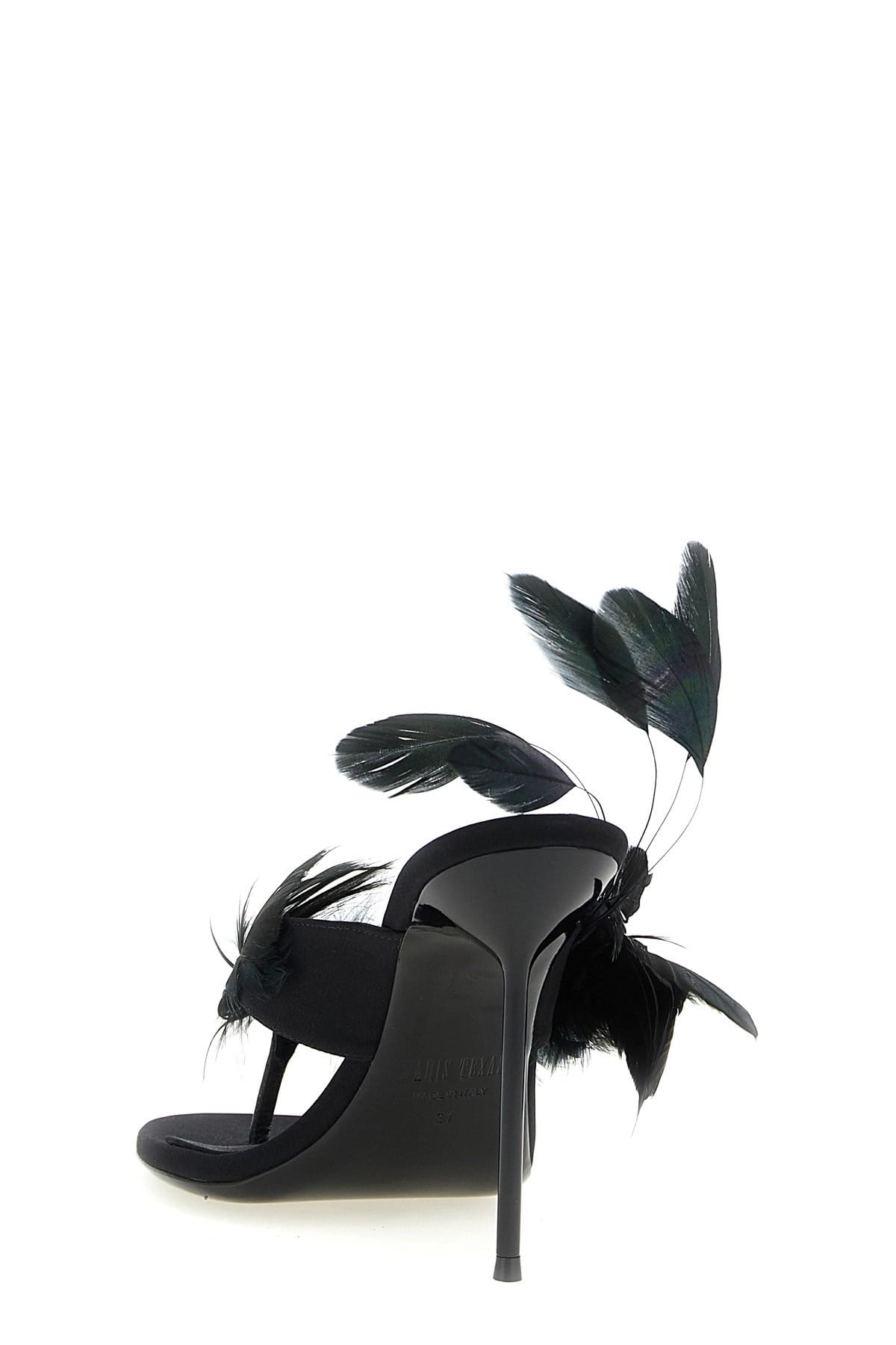 Paris Texas Paris Texas Lidia Feather Thong Mules