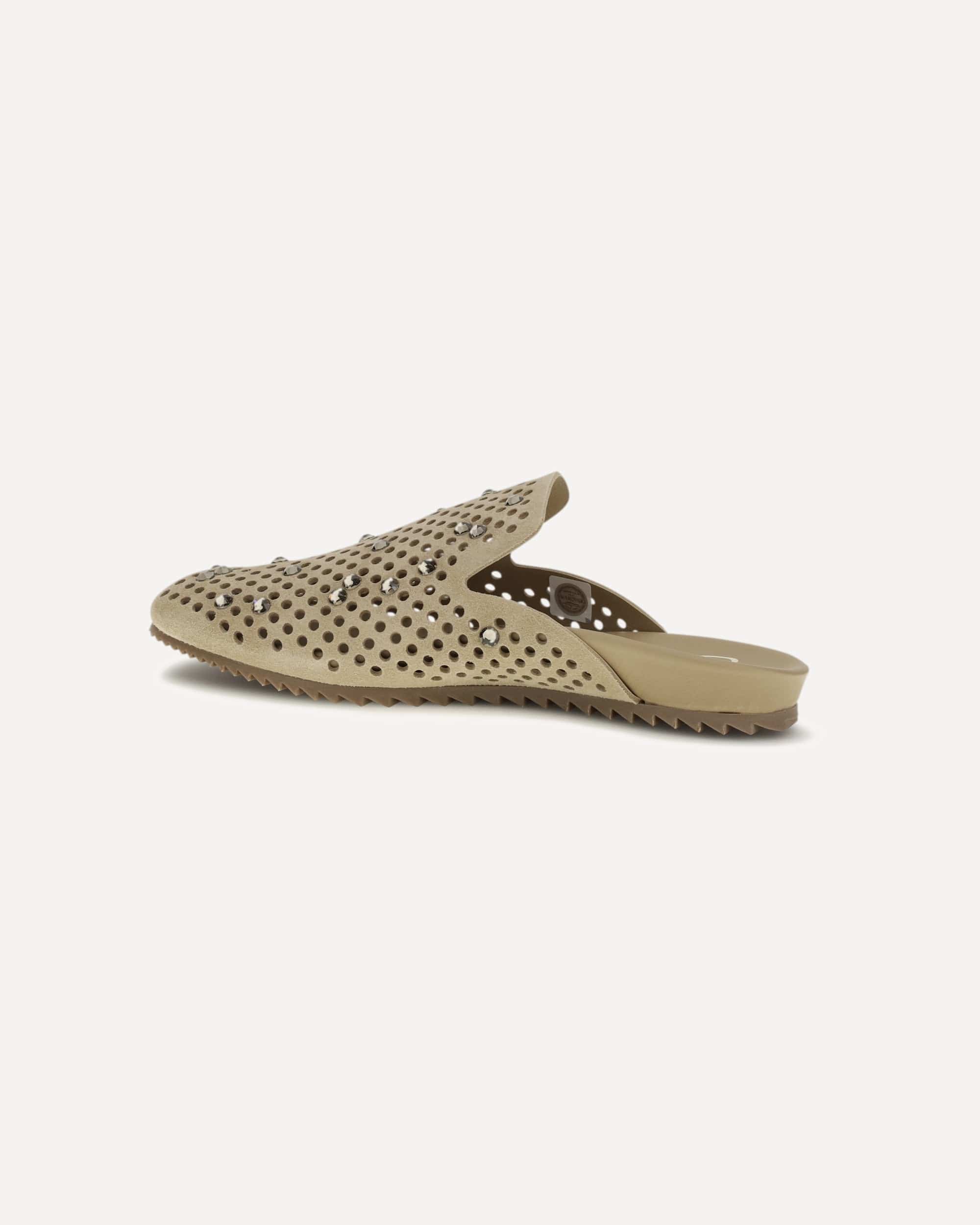 Pedro García Braidy Mules Suede Rhinestones