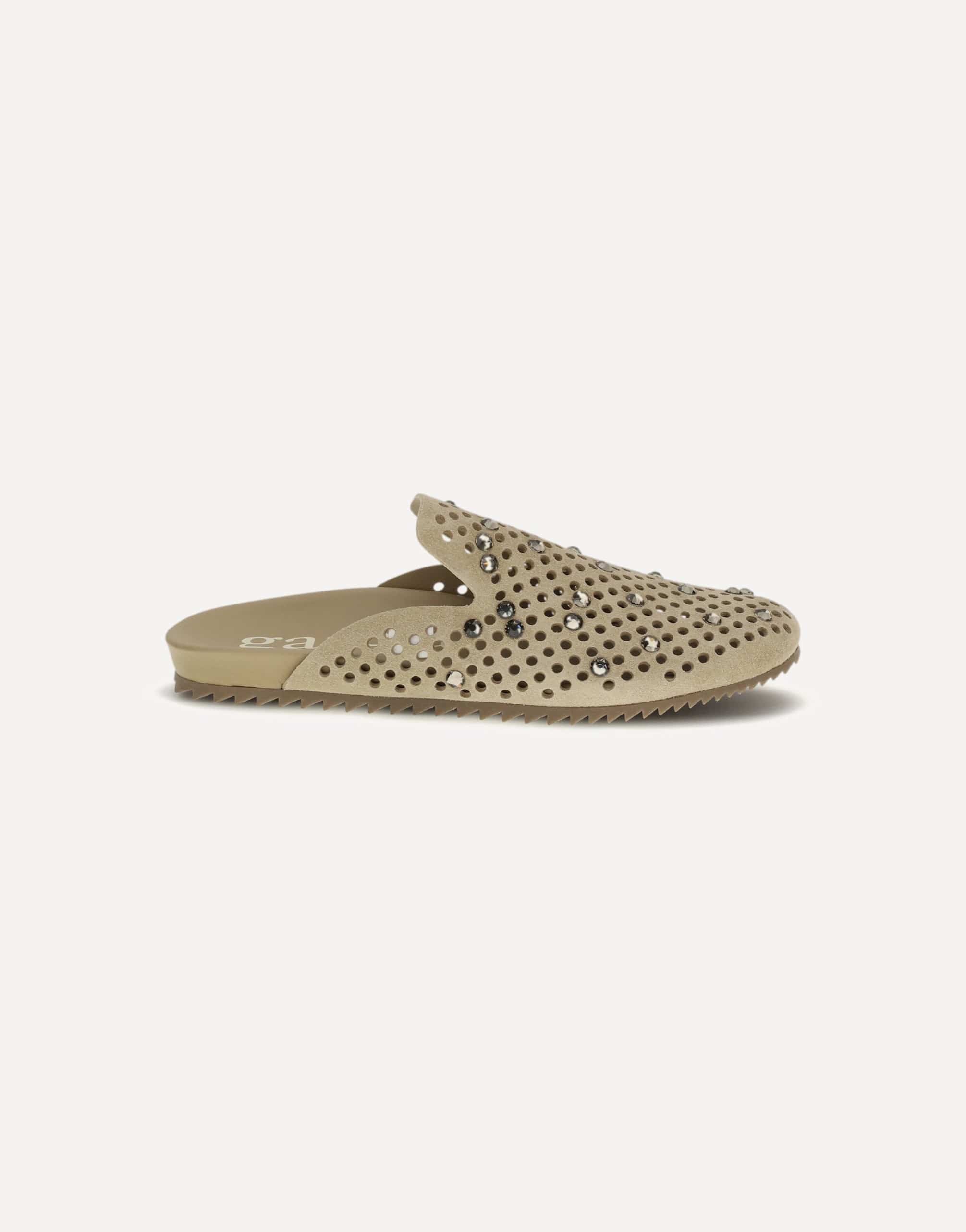 Pedro García Braidy Mules Suede Rhinestones