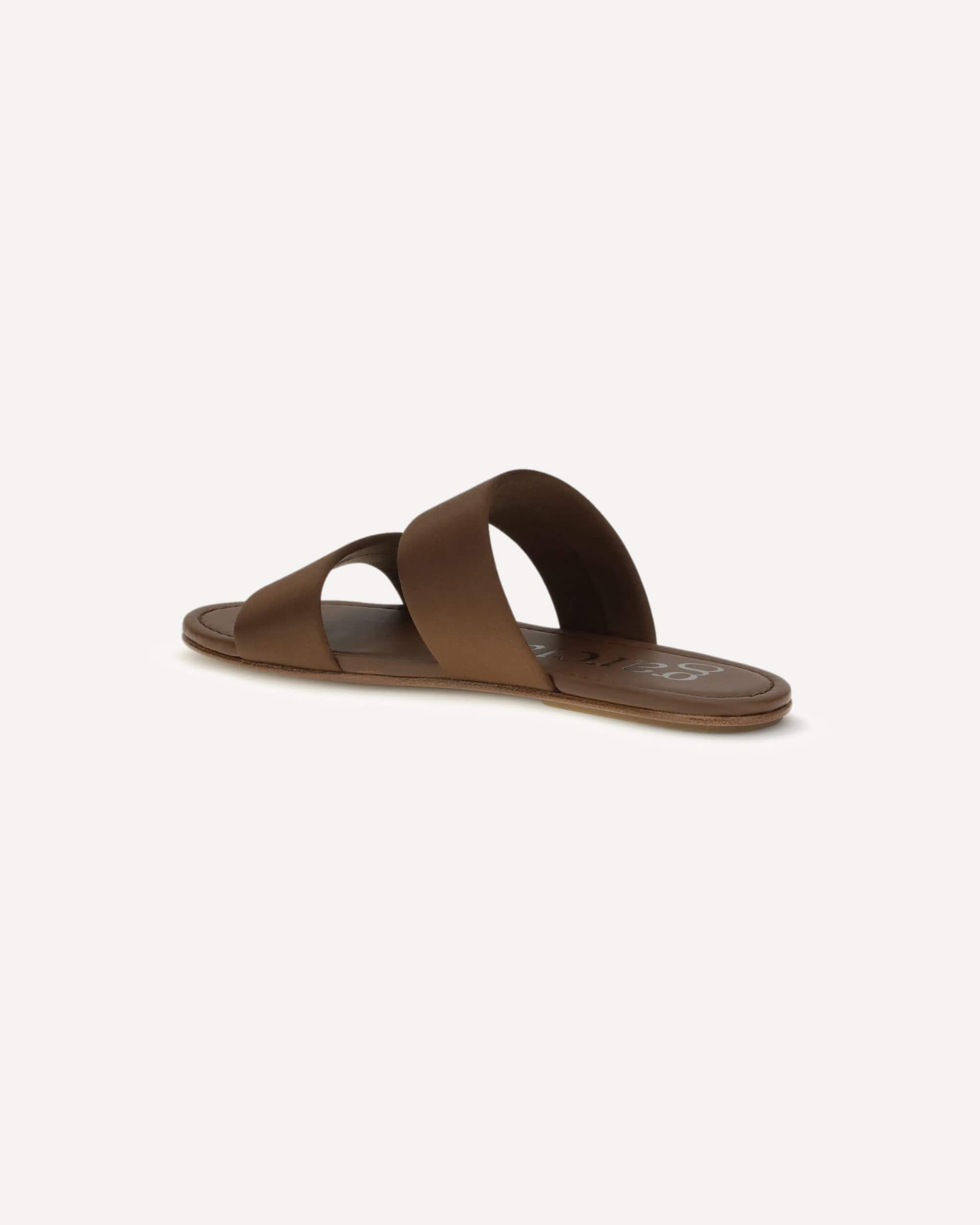 Pedro García Double-Band Satin Sandals
