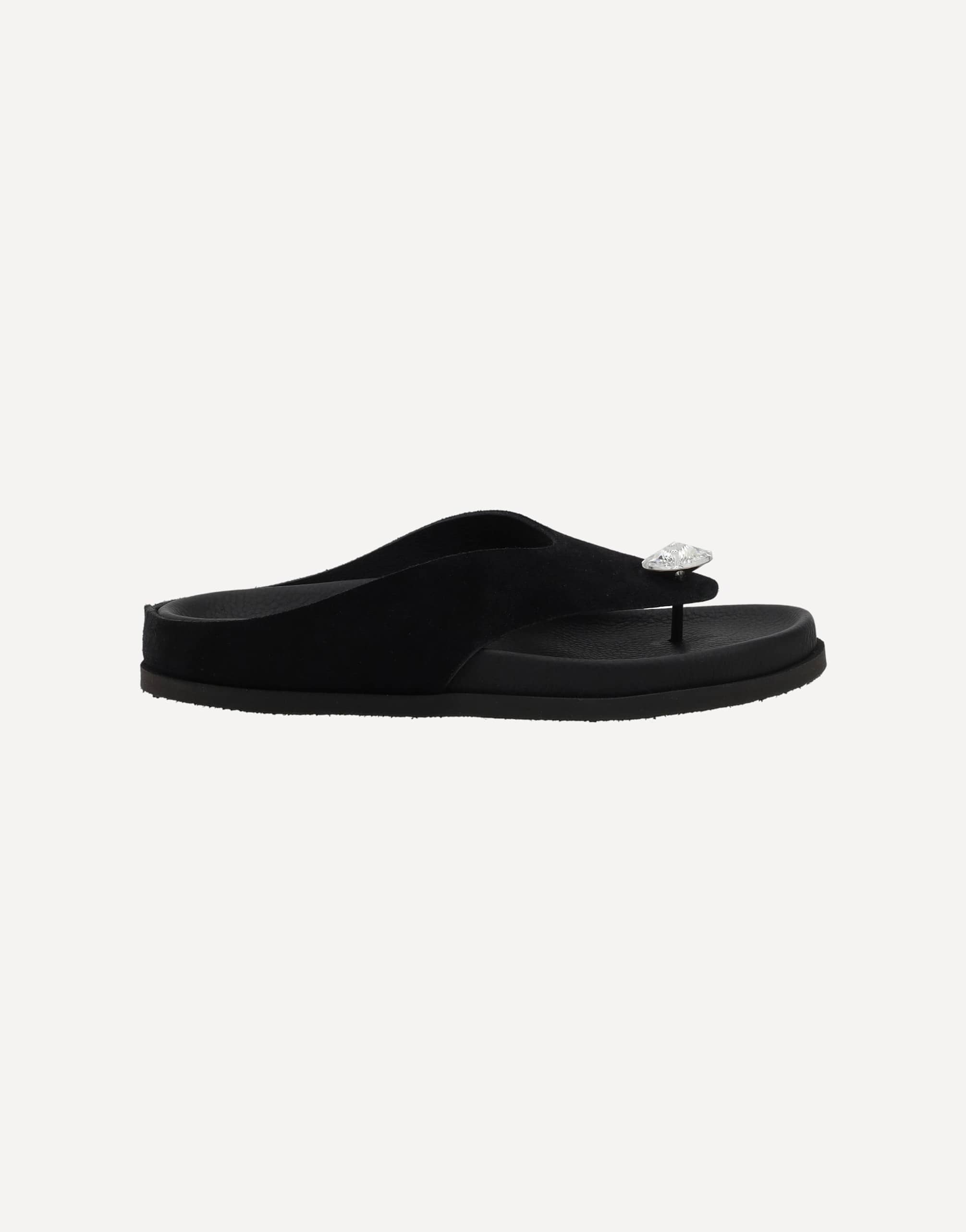 Pedro García Jewel Thong Sandals Patent Leather