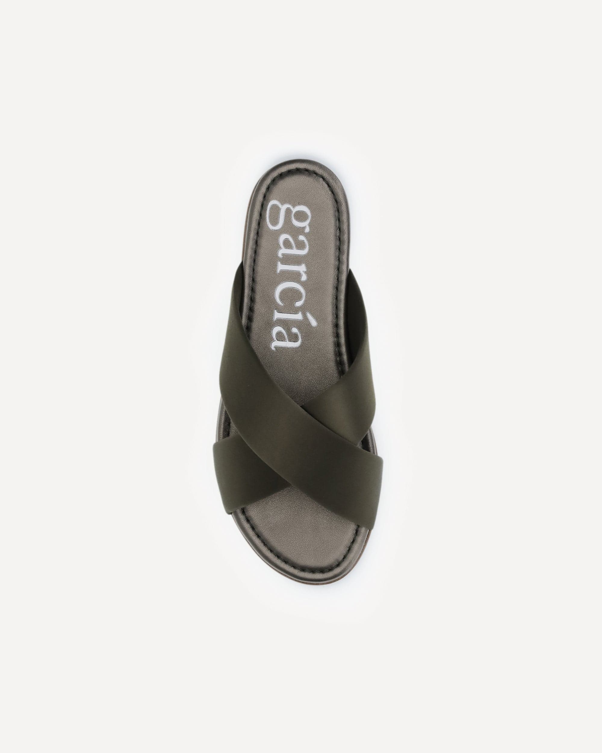 Pedro García Pavana Olive Silk-Satin Sandals