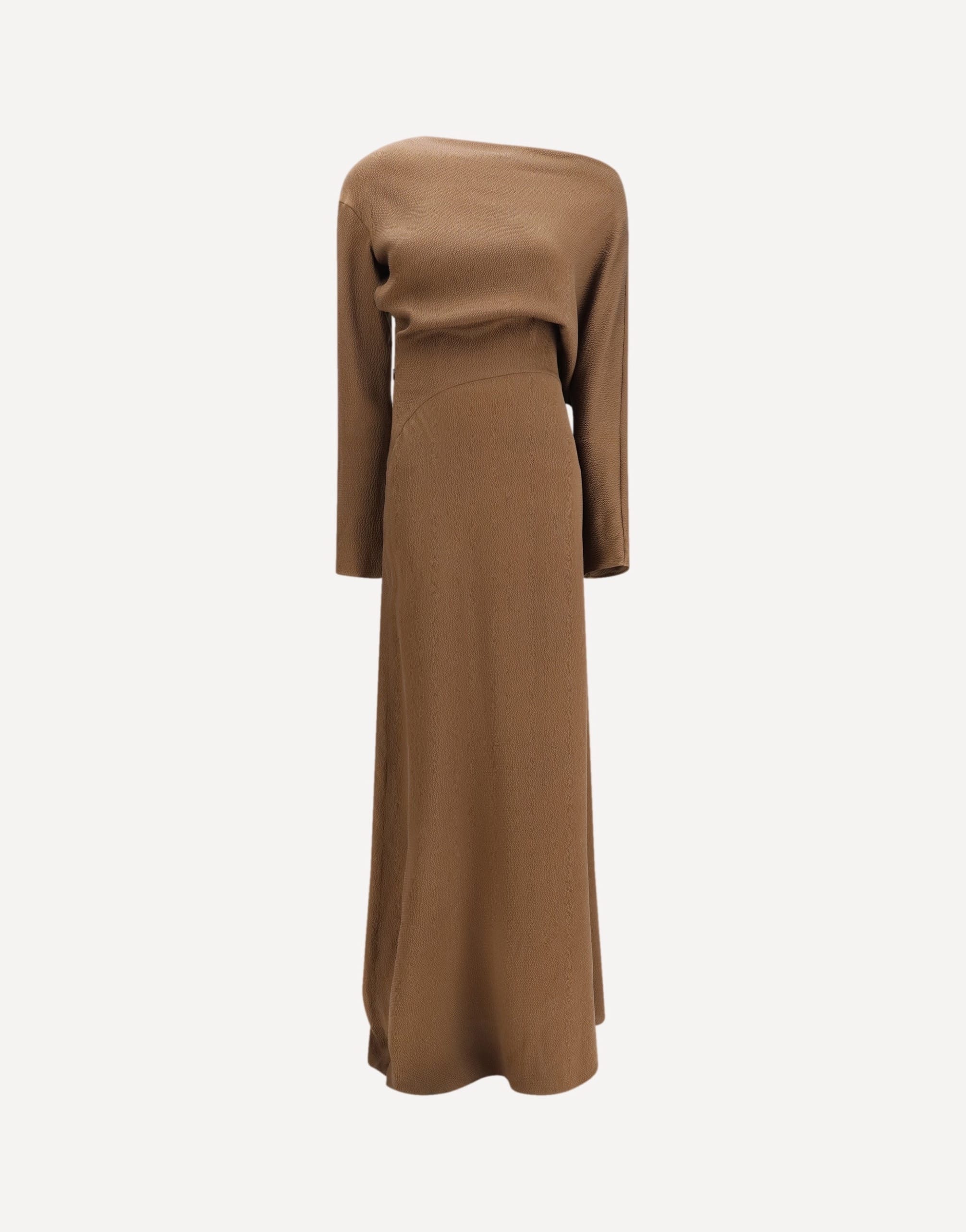 Petar Petrov Asymmetric Neckline Maxi Dress