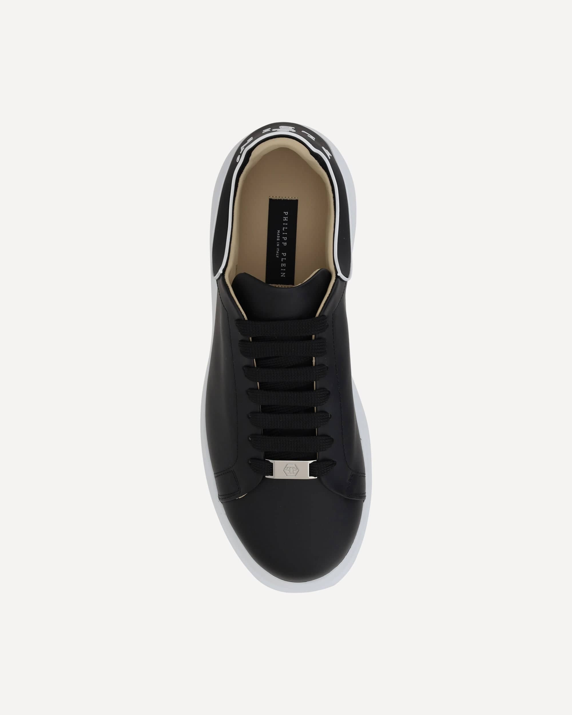 Philipp Plein Leather Lace-Up Sneakers