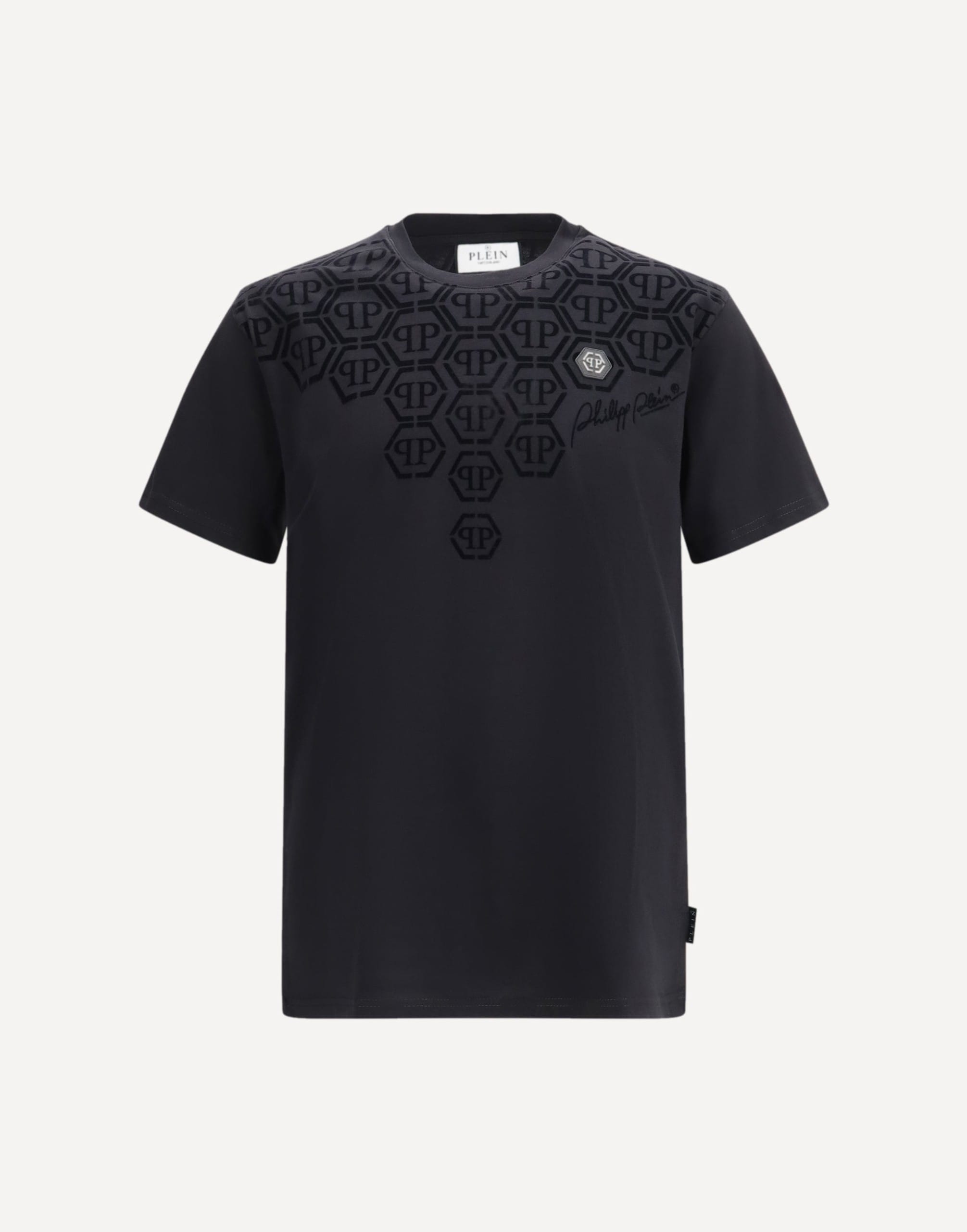Philipp Plein Round Neck Degradé Monogram T-Shirt
