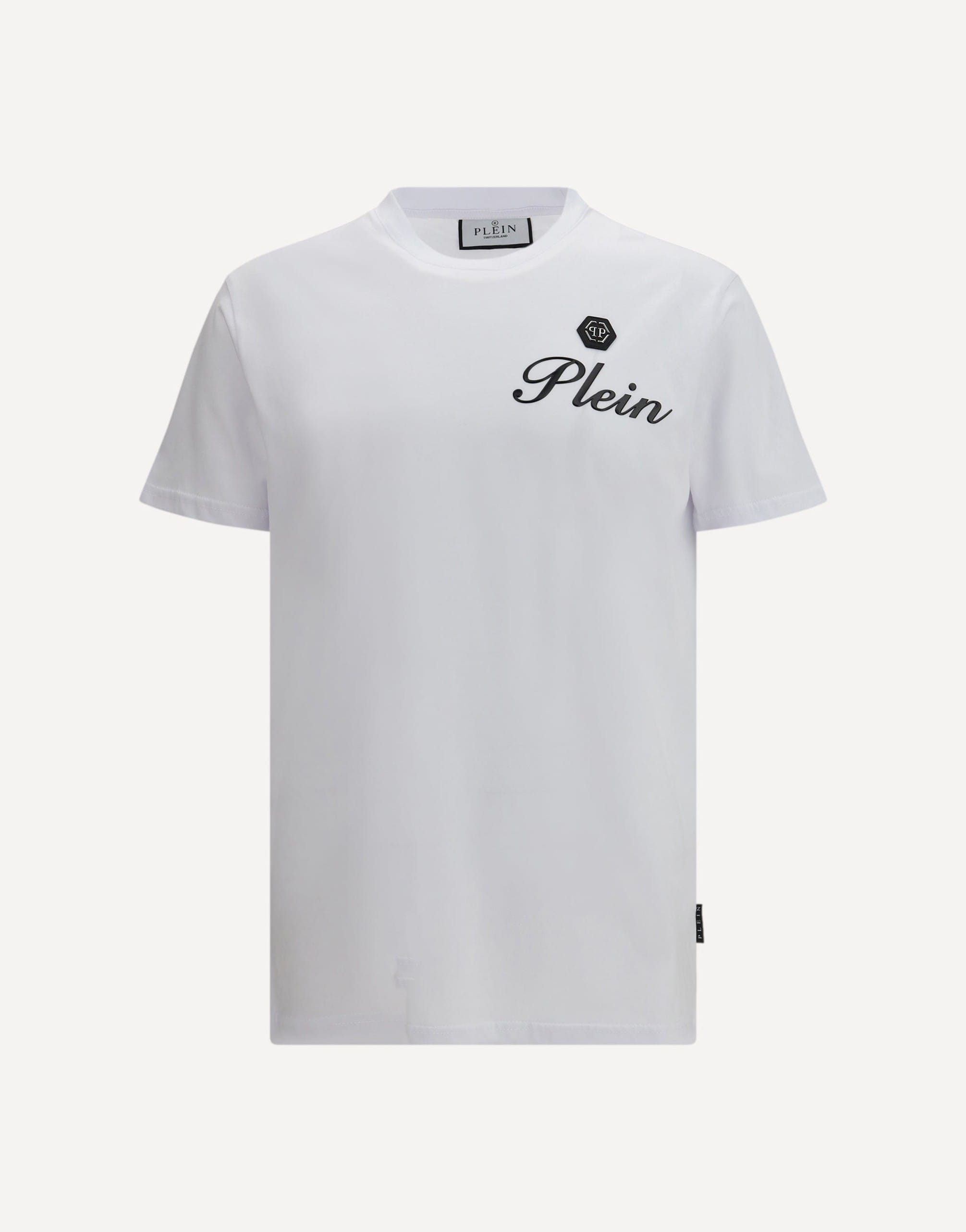 Philipp Plein Round Neck Embossed Signature T-Shirt
