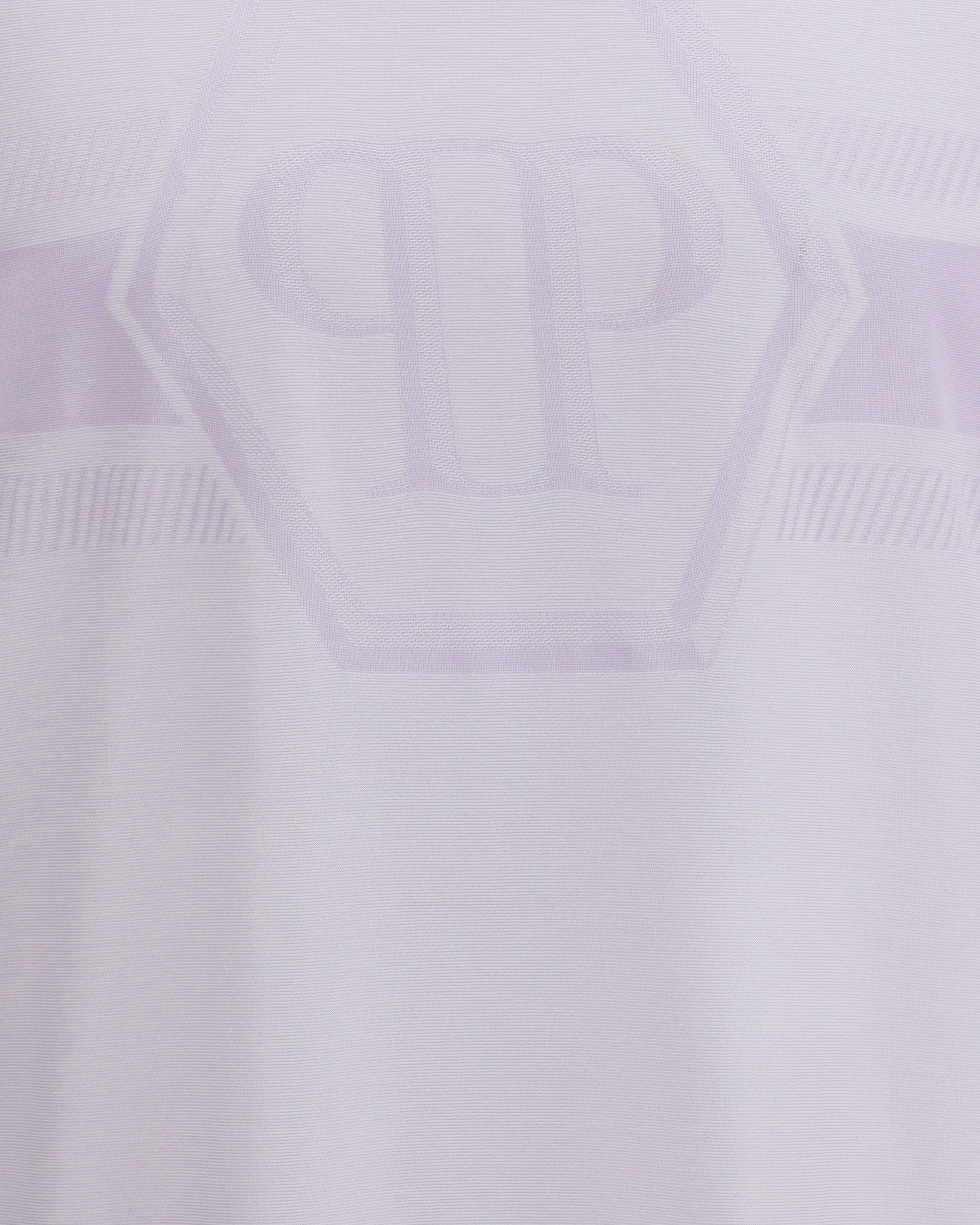 Philipp Plein Round Neck Jacquard Hexagon Line T-Shirt