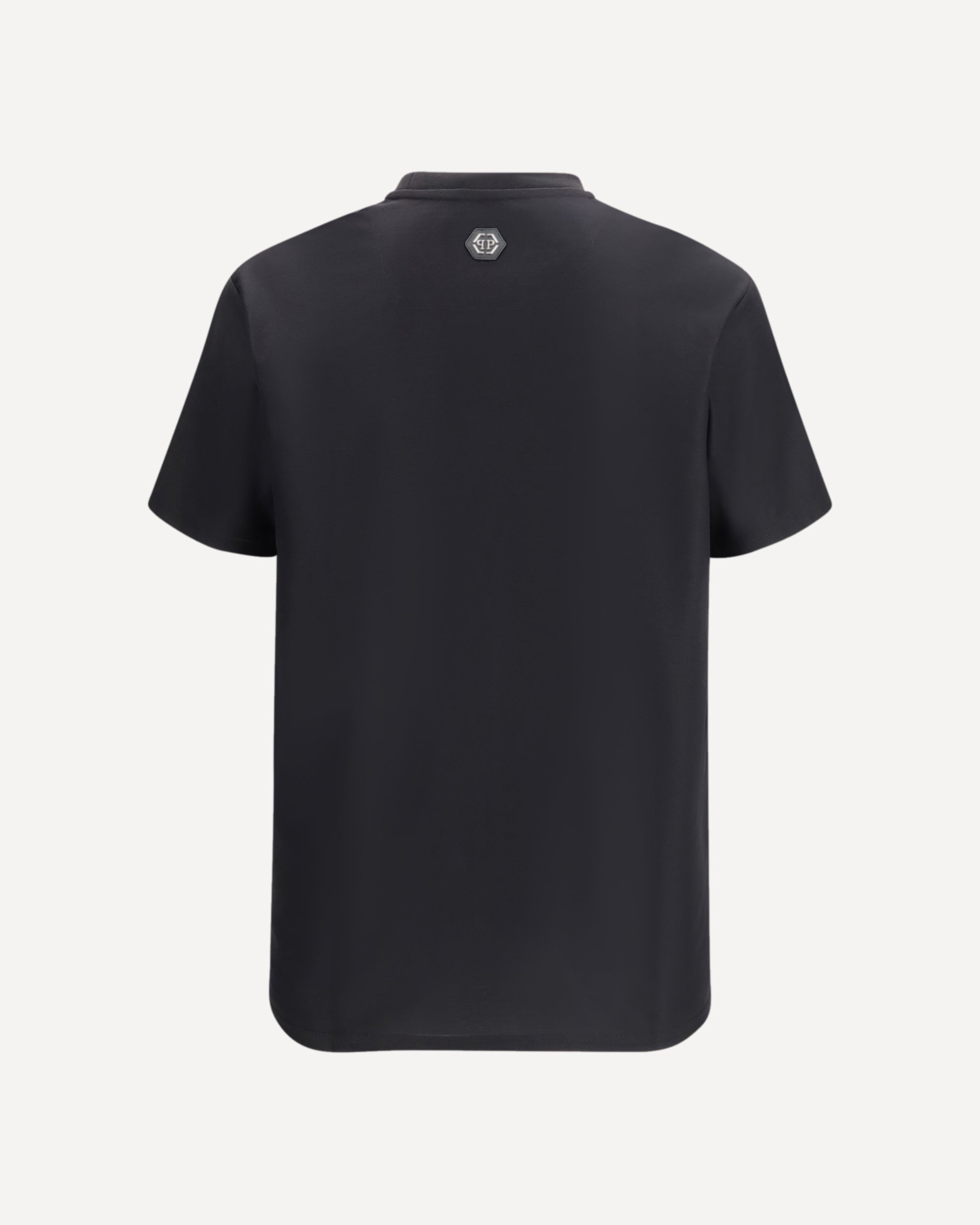 Philipp Plein Round Neck Jacquard Hexagon Line T-Shirt - alternate view