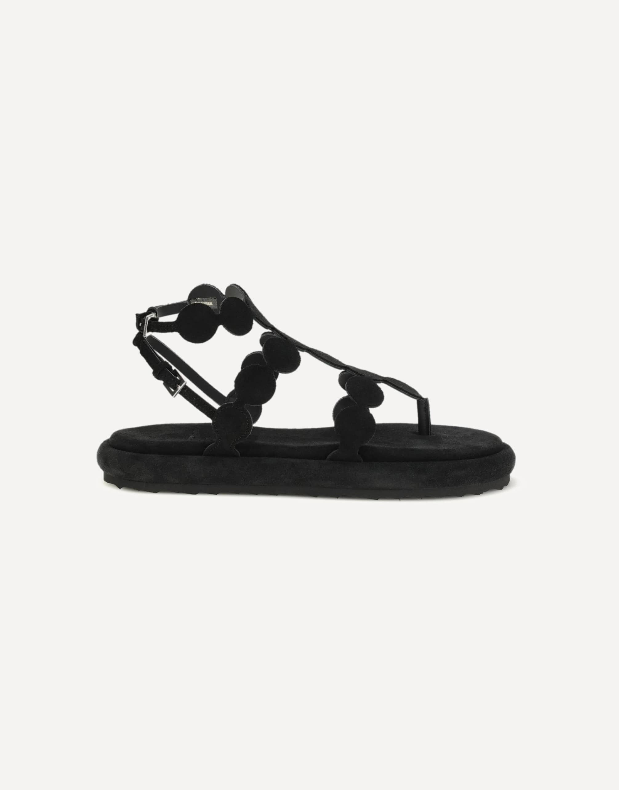 Pierre Hardy Suede Platform Sandals Geometric Cage