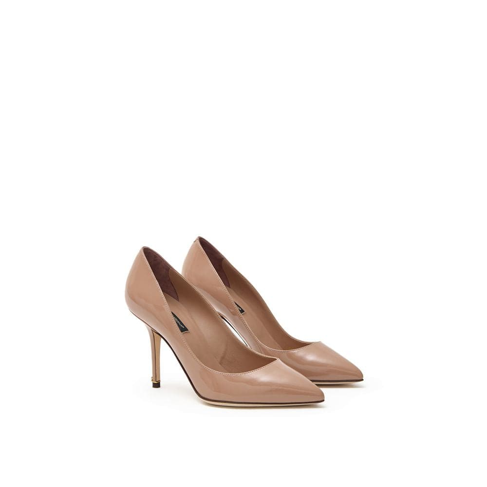 Dolce & Gabbana Розовые кожаные тапочки