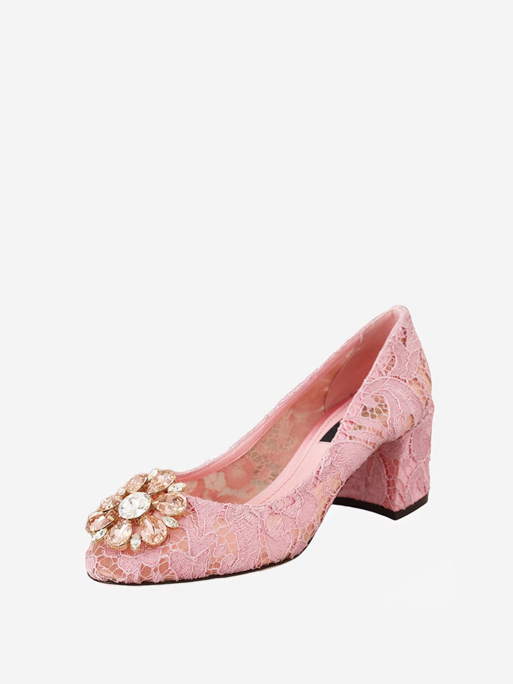 Dolce & Gabbana Taormina Embellished Lace Pumps