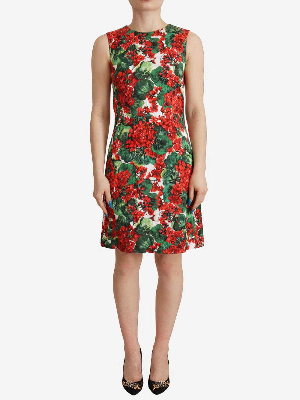 Dolce & Gabbana Portofino Print A-Line Dress