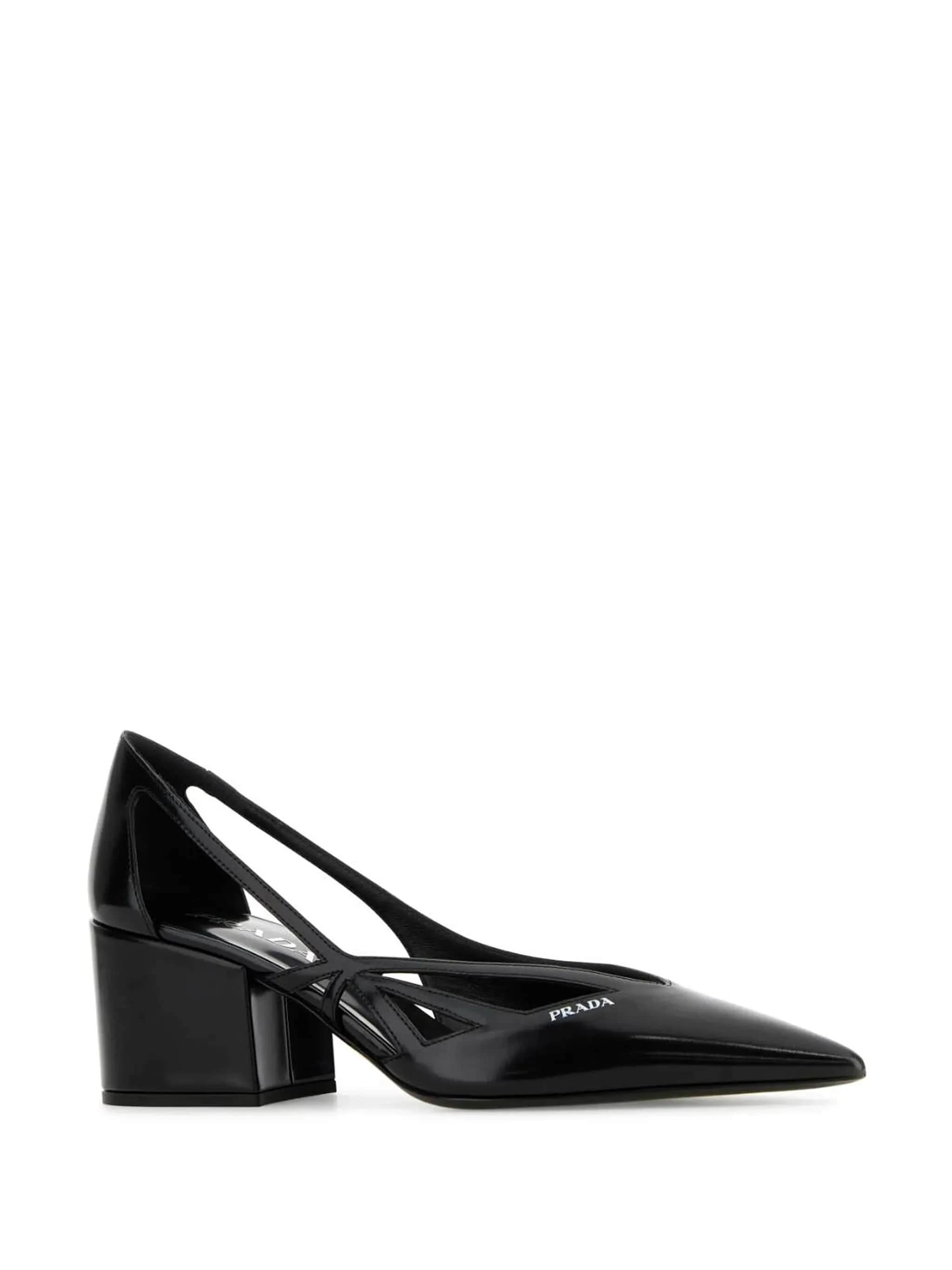 Prada 55mm Debossed-Logo Pumps