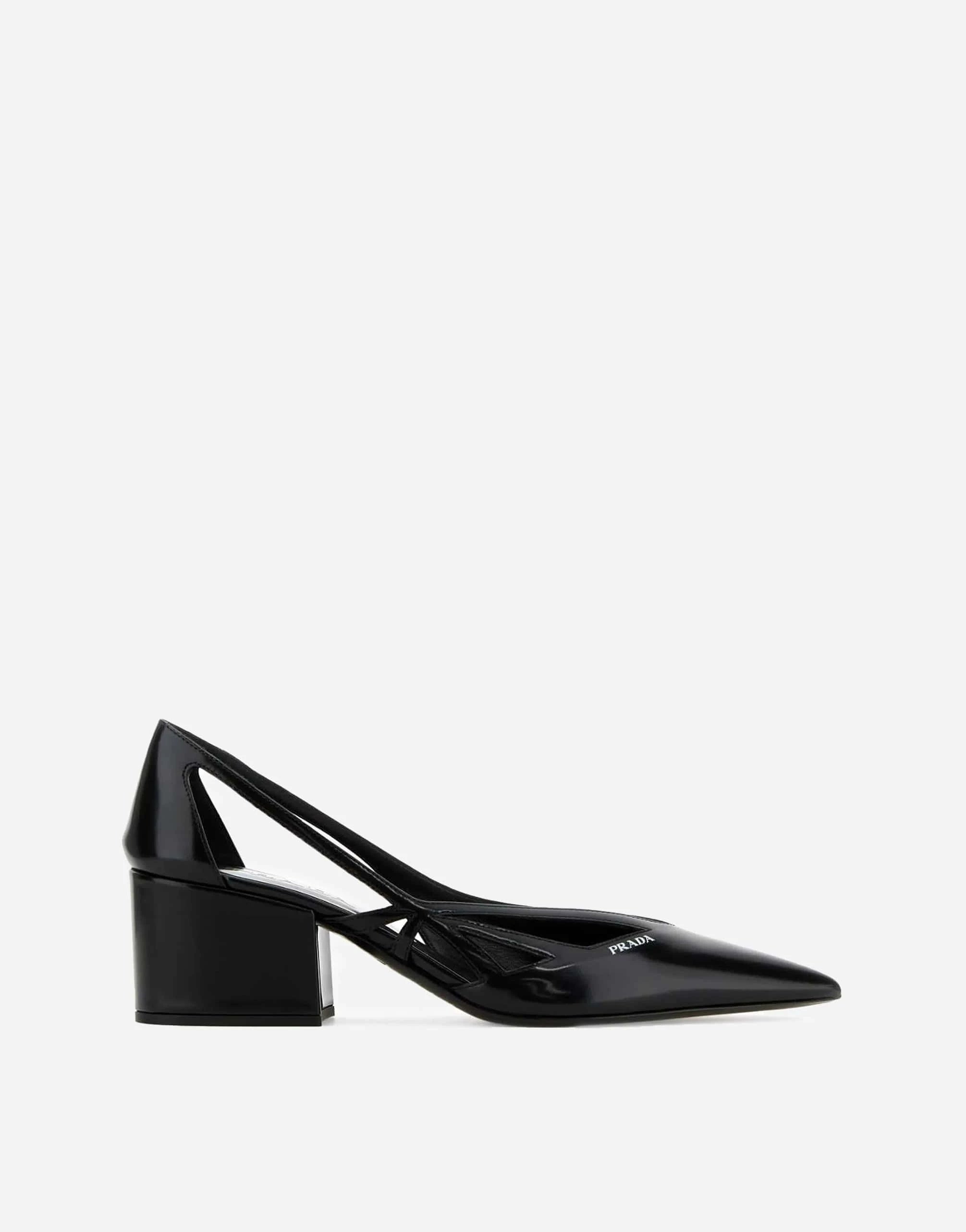 Prada 55mm Debossed-Logo Pumps