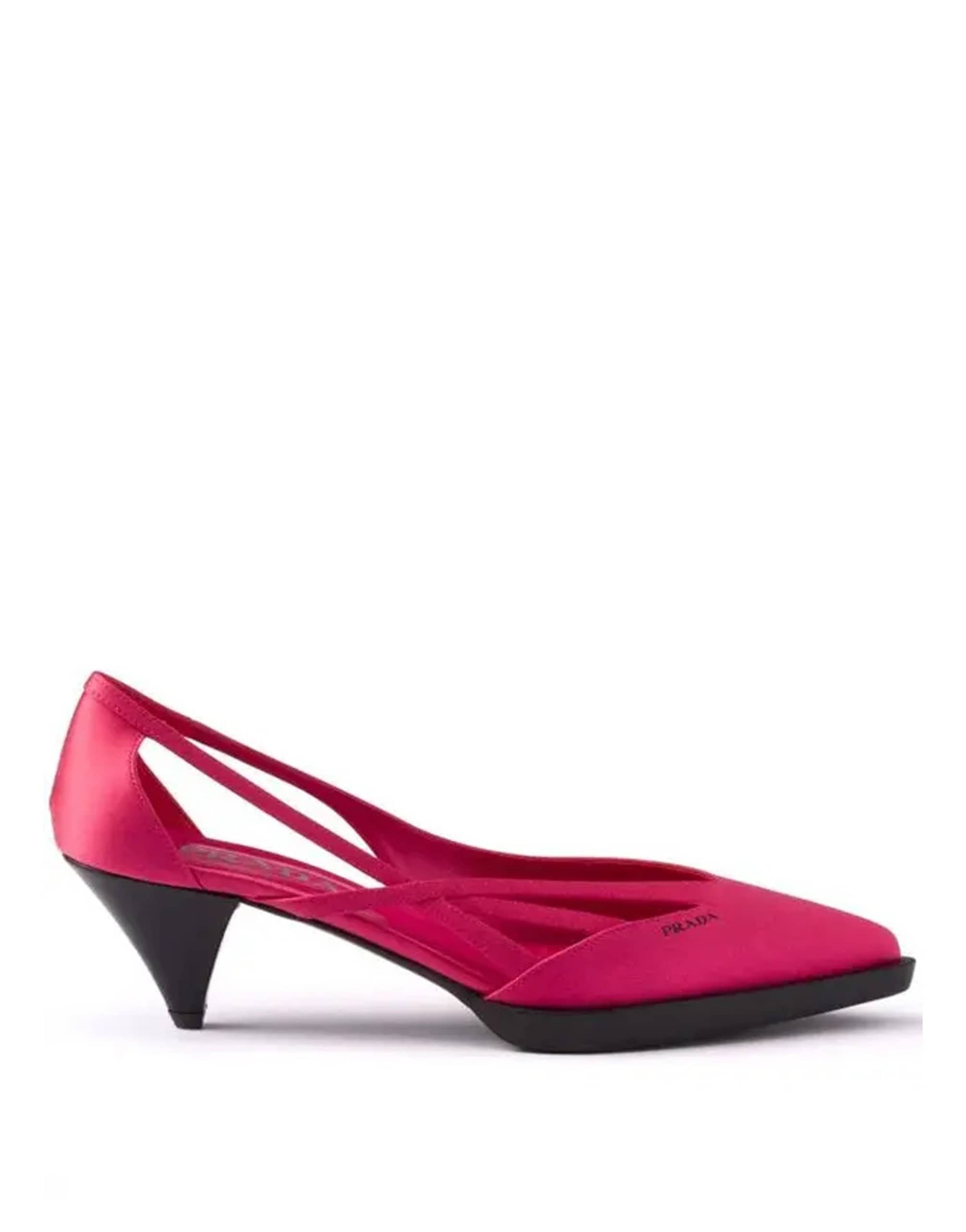 Prada 55mm Satin Cut-Out Pumps