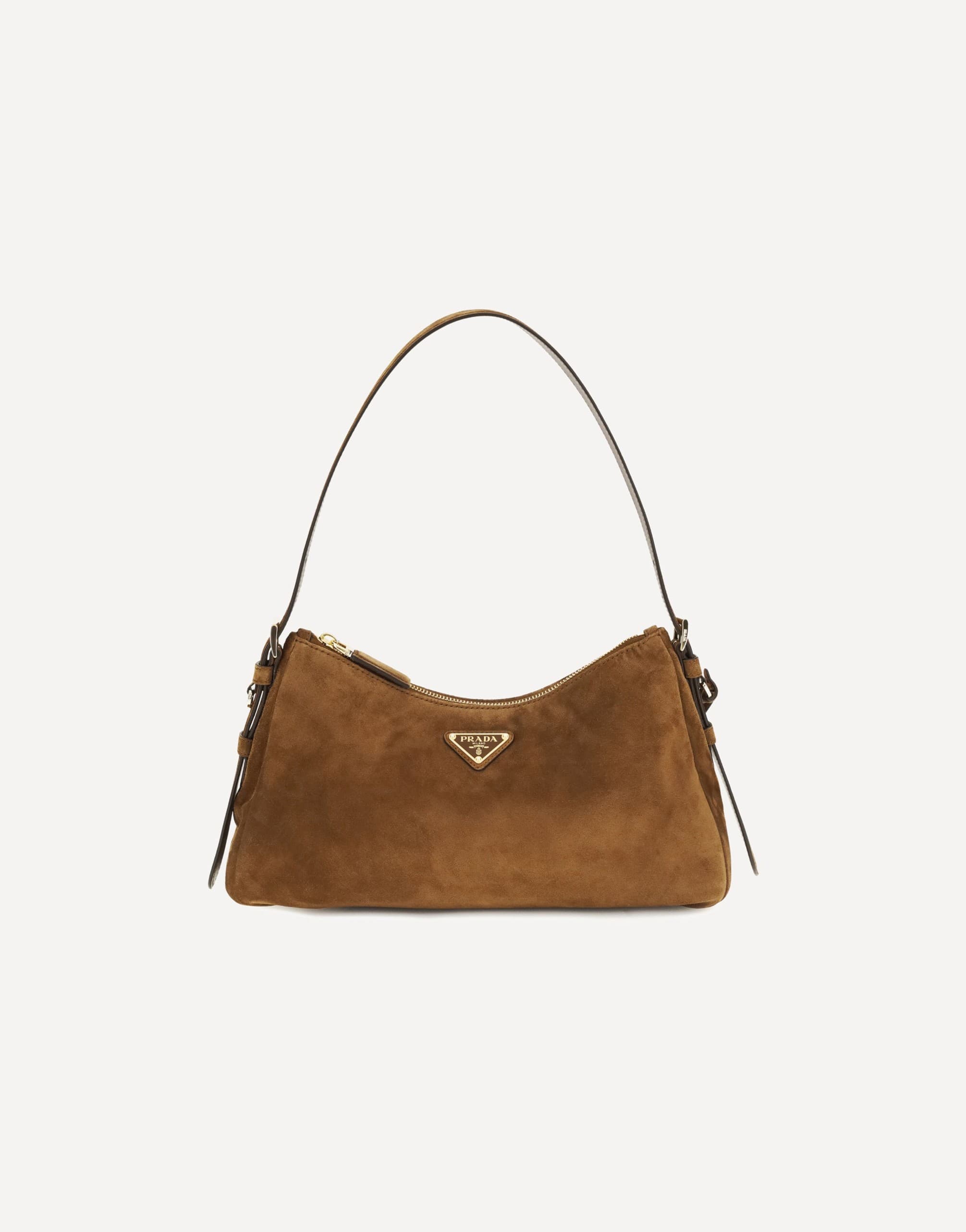 Prada Prada Aimée Suede Shoulder Bag