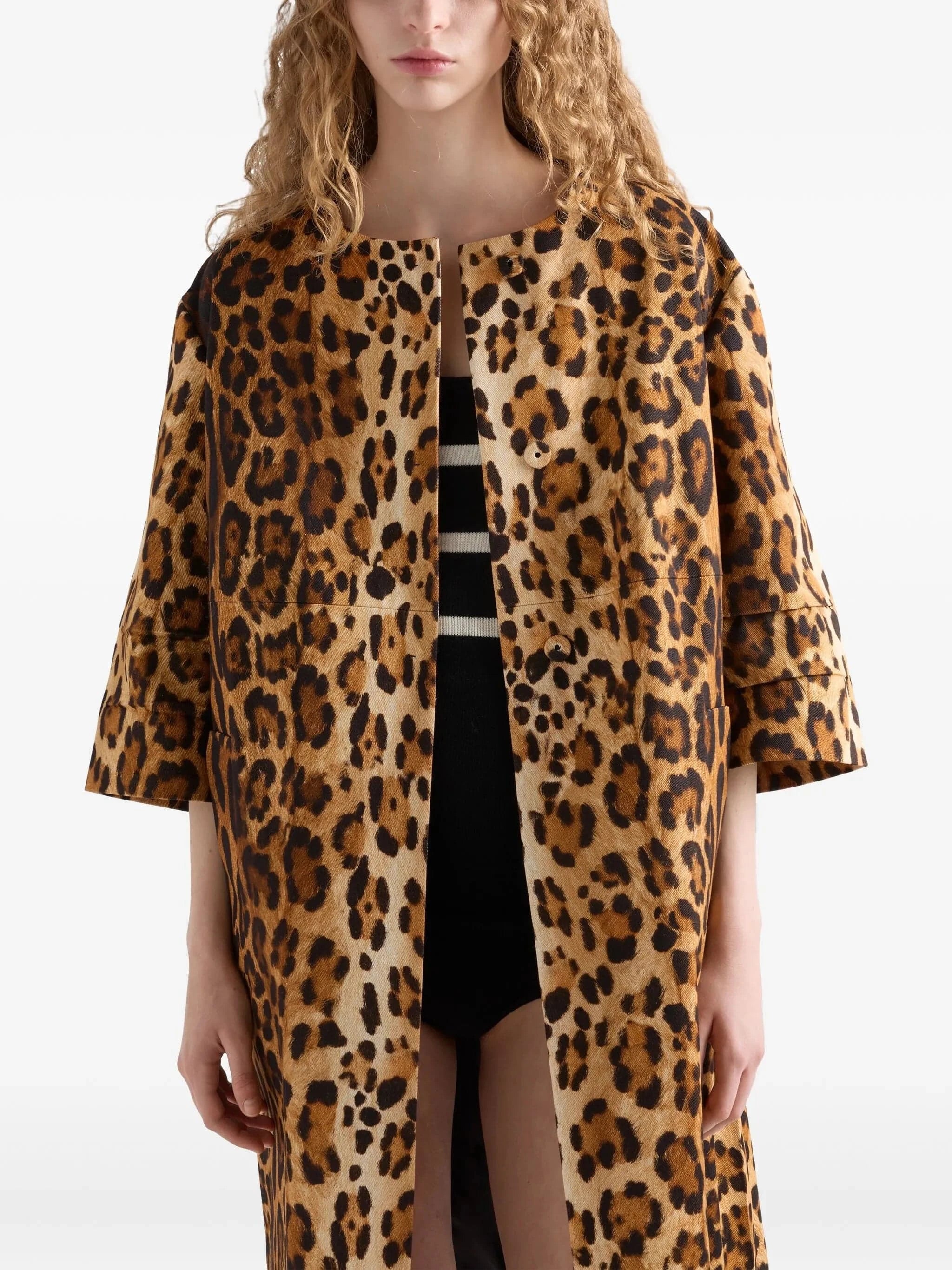 Prada Animal-Print coat