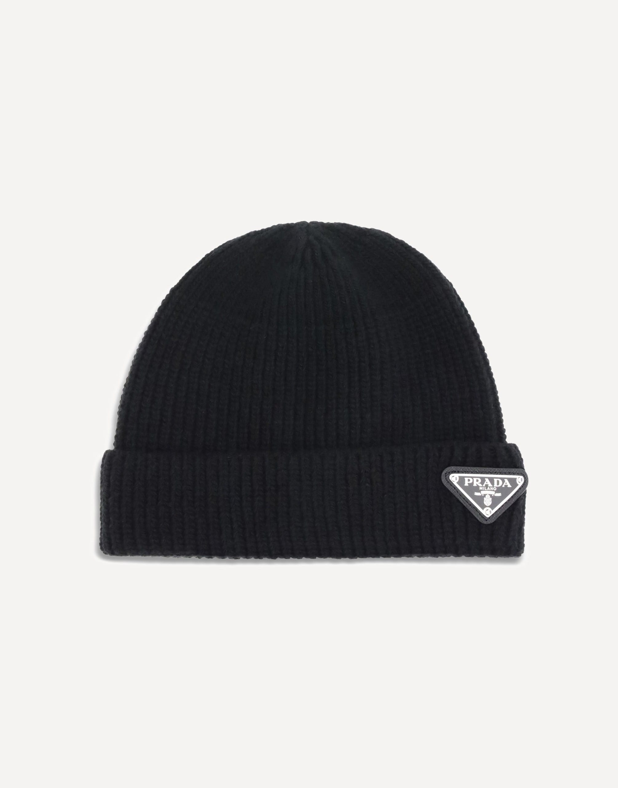 Prada Prada Beanie Hat With Logo