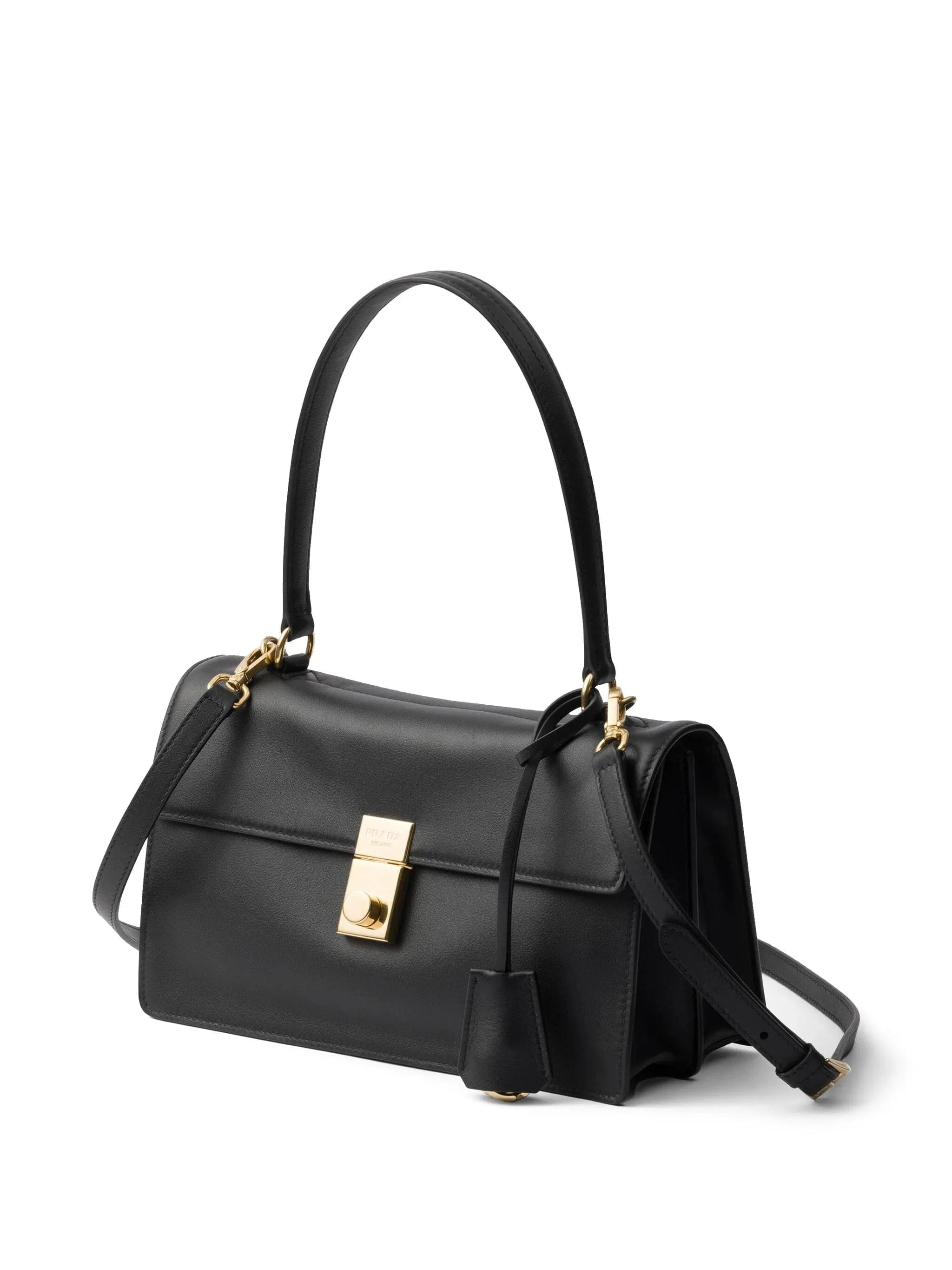 Prada Black Leather Shoulder Bag