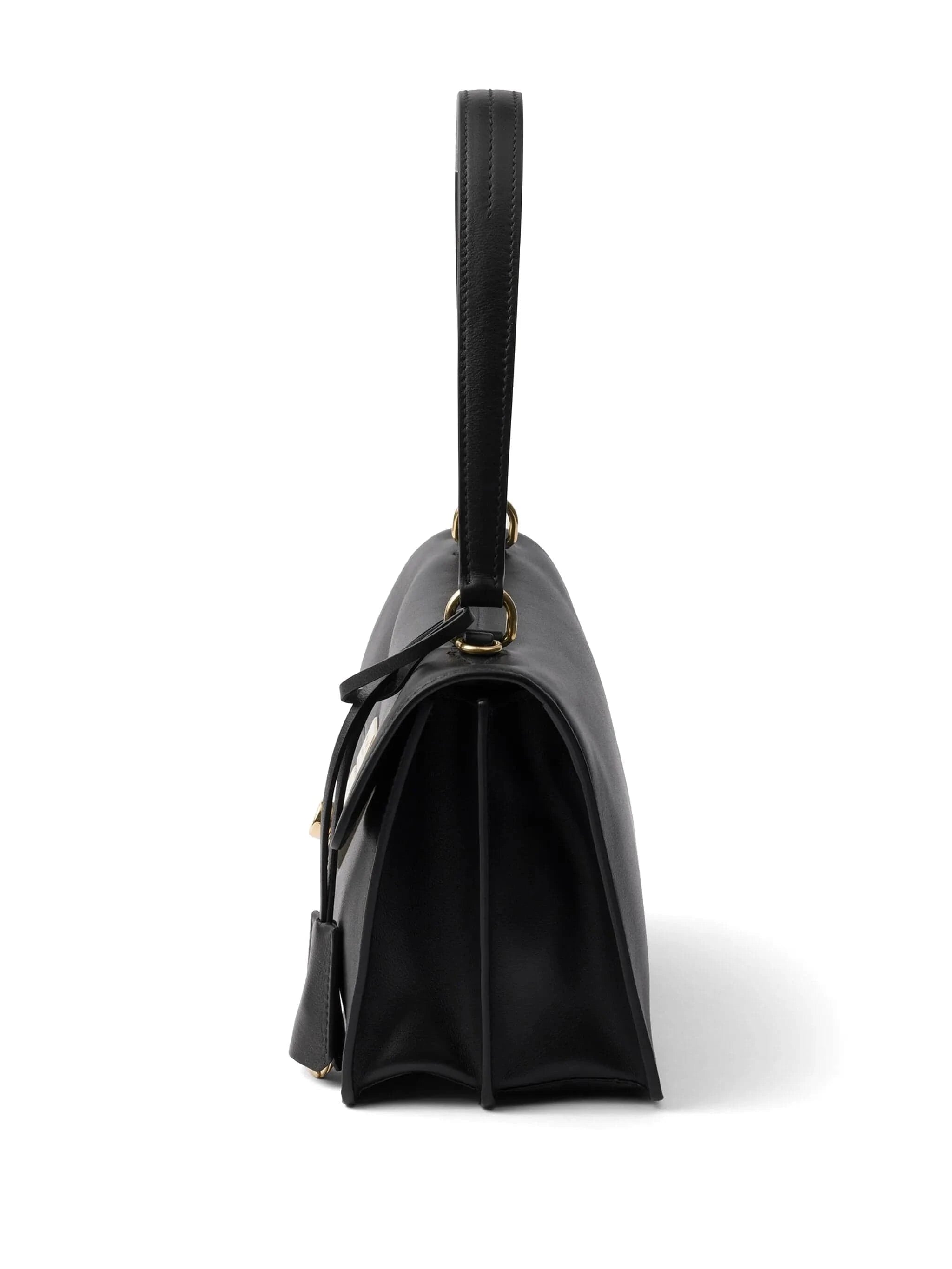 Prada Black Leather Shoulder Bag