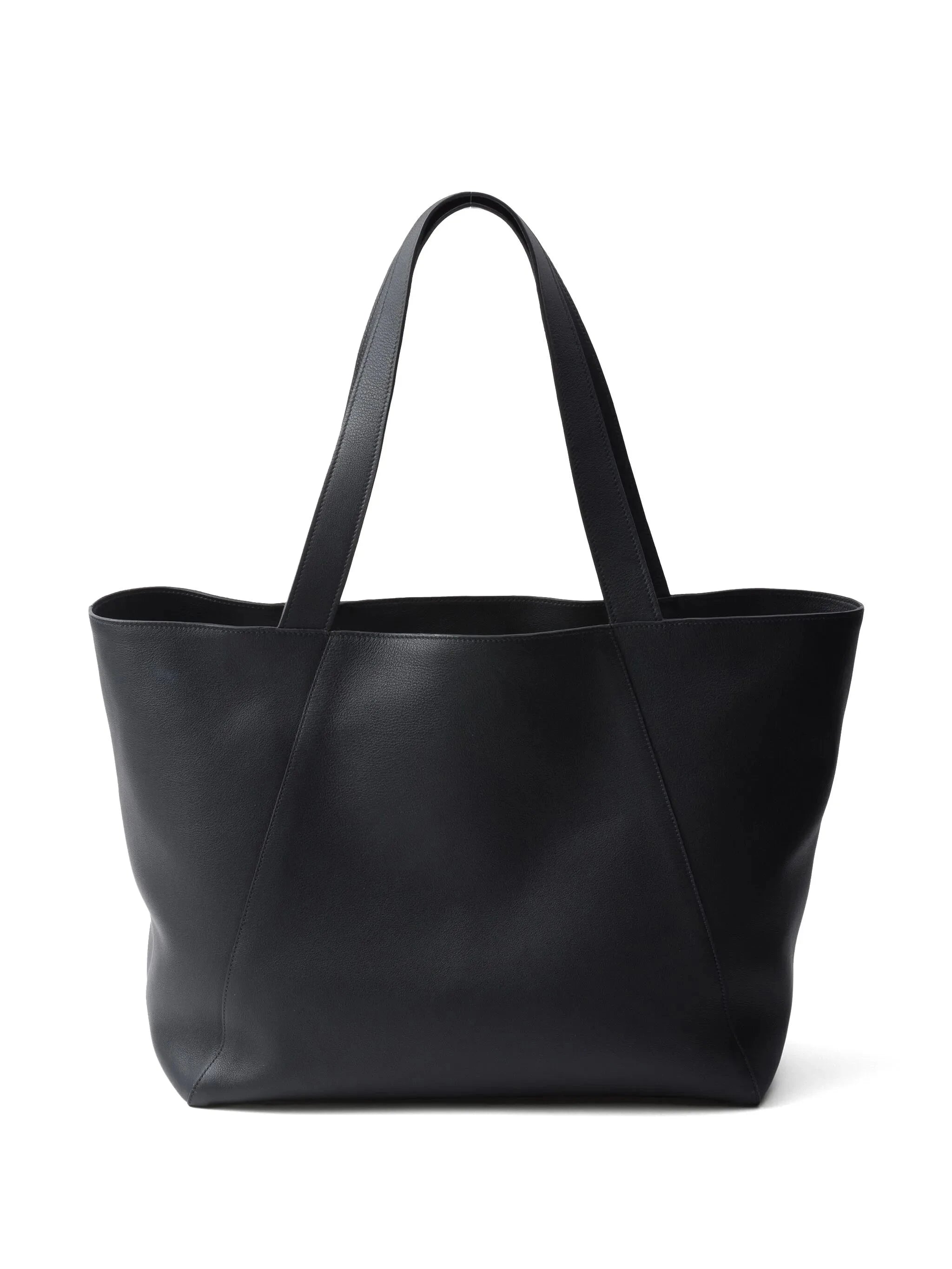 Prada Black Leather Tote Bag