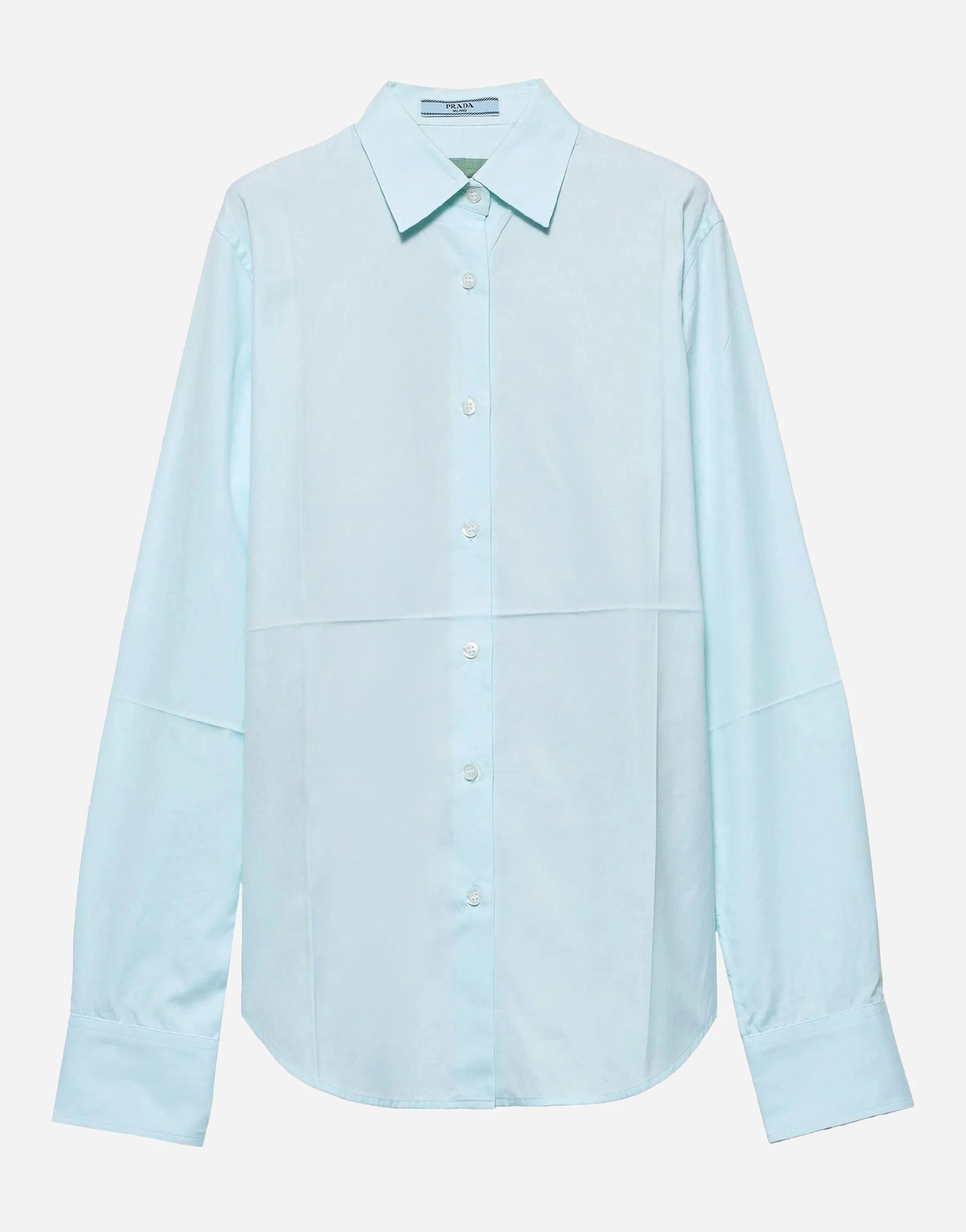 Prada Blue Oxford Cotton Shirt
