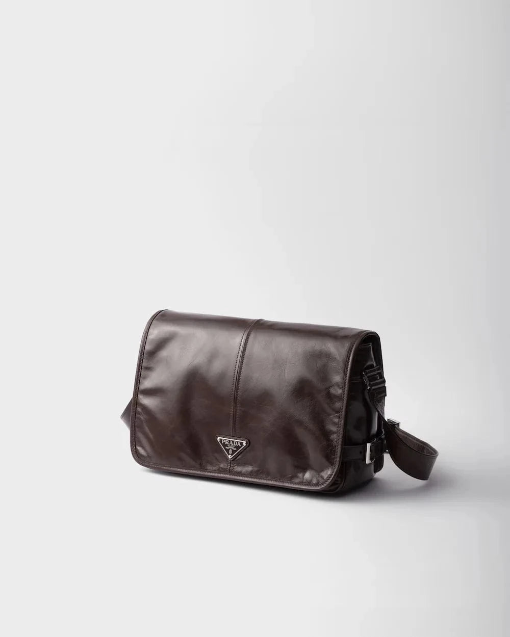 Prada Brown Leather Shoulder Bag