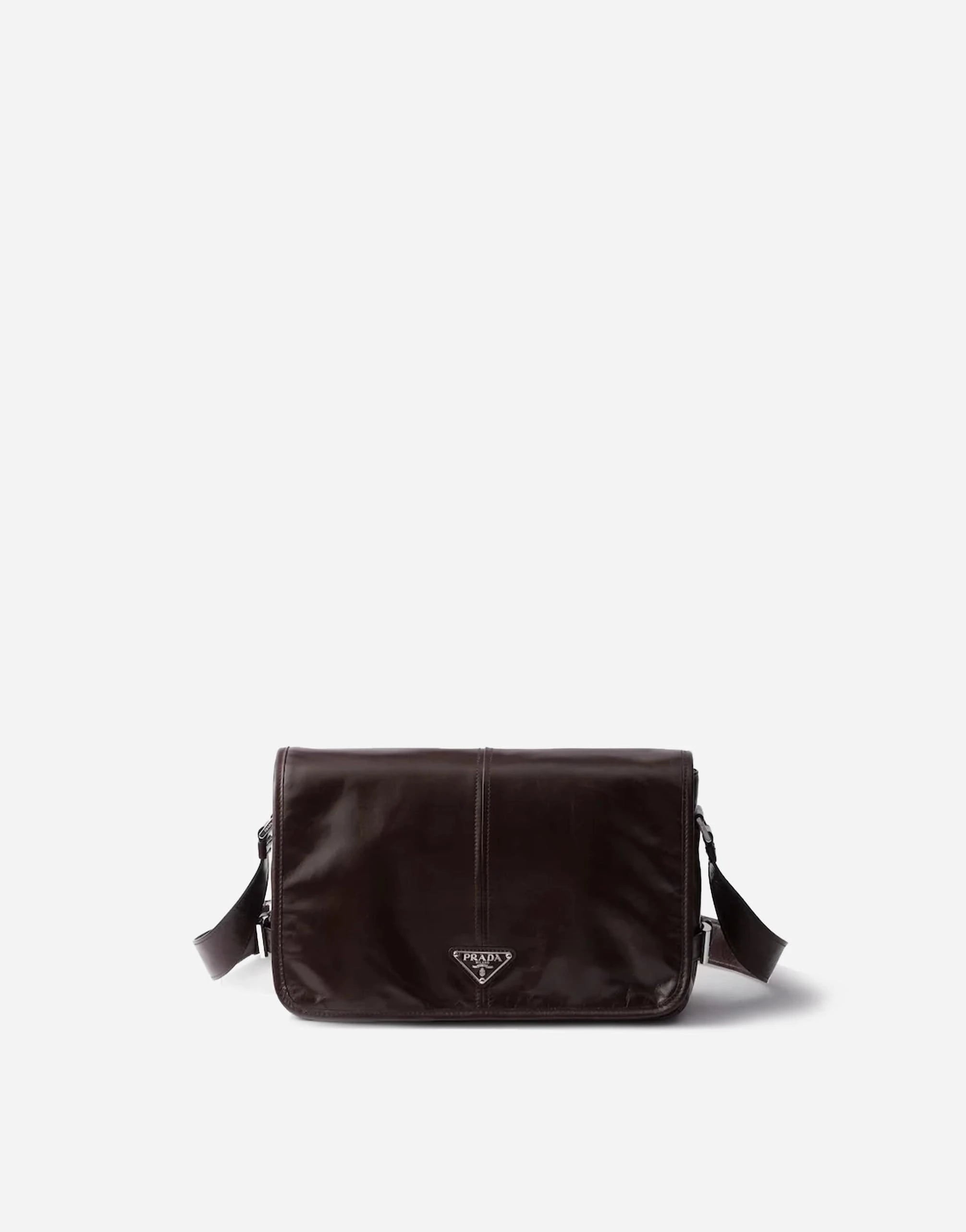 Prada Brown Leather Shoulder Bag