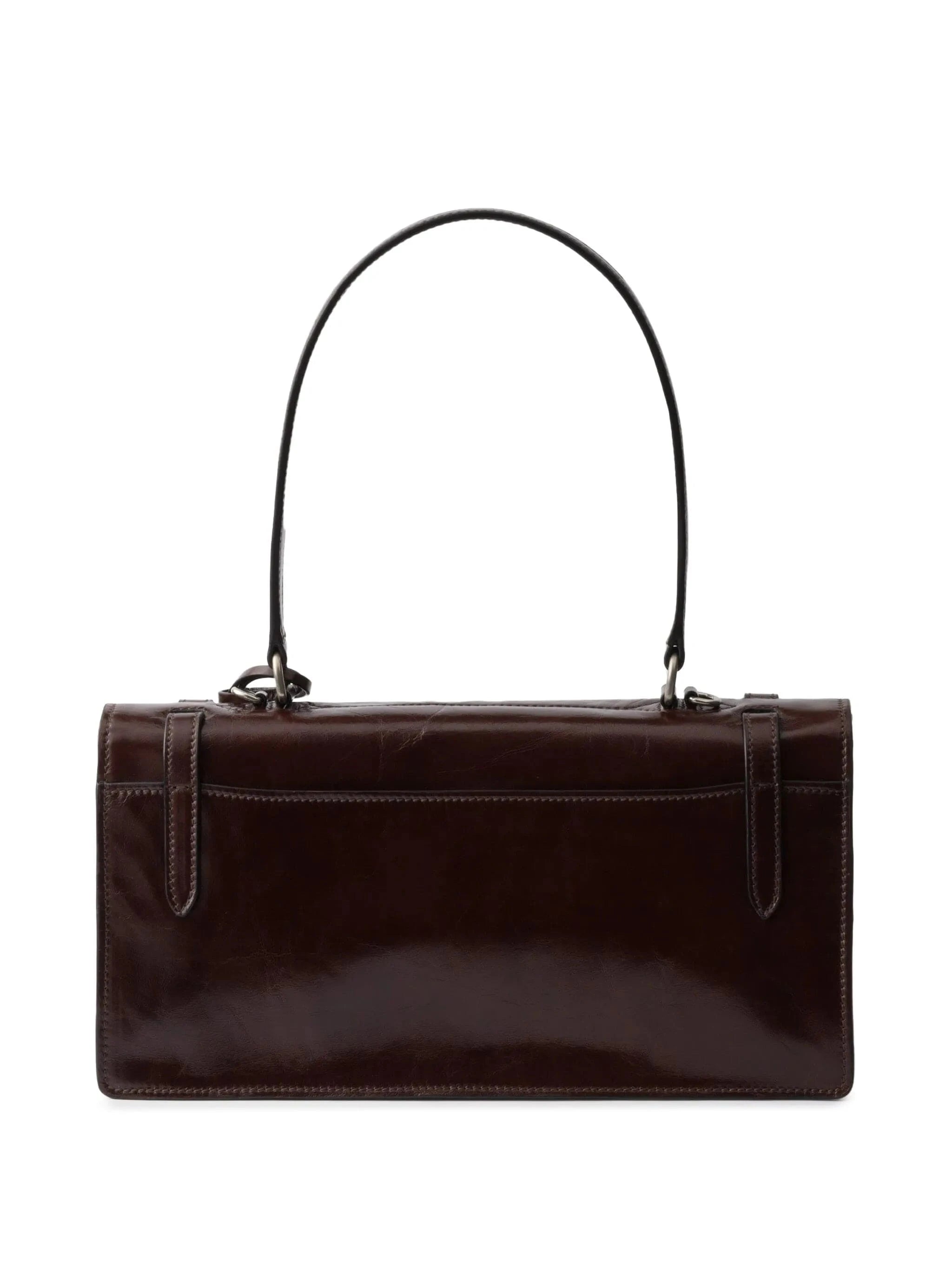 Prada Brown Medium Leather Tote Bag