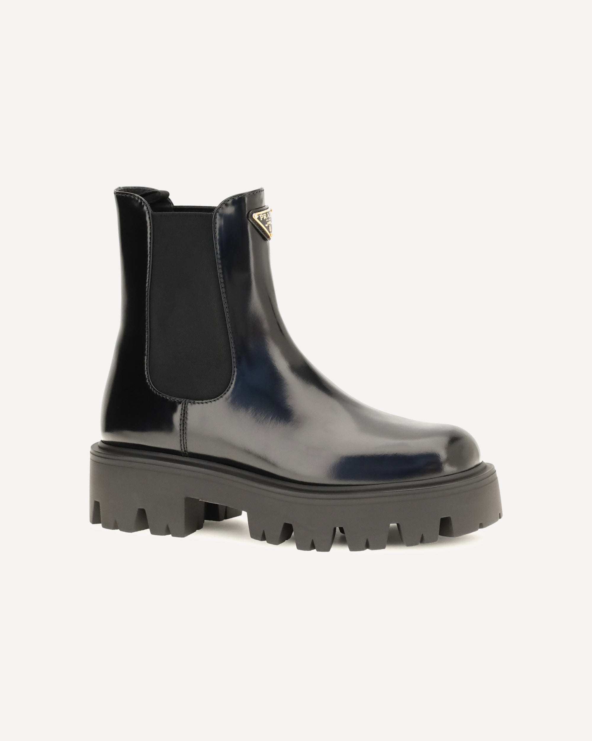 Prada Brushed Leather Ankle Boots - alternate view