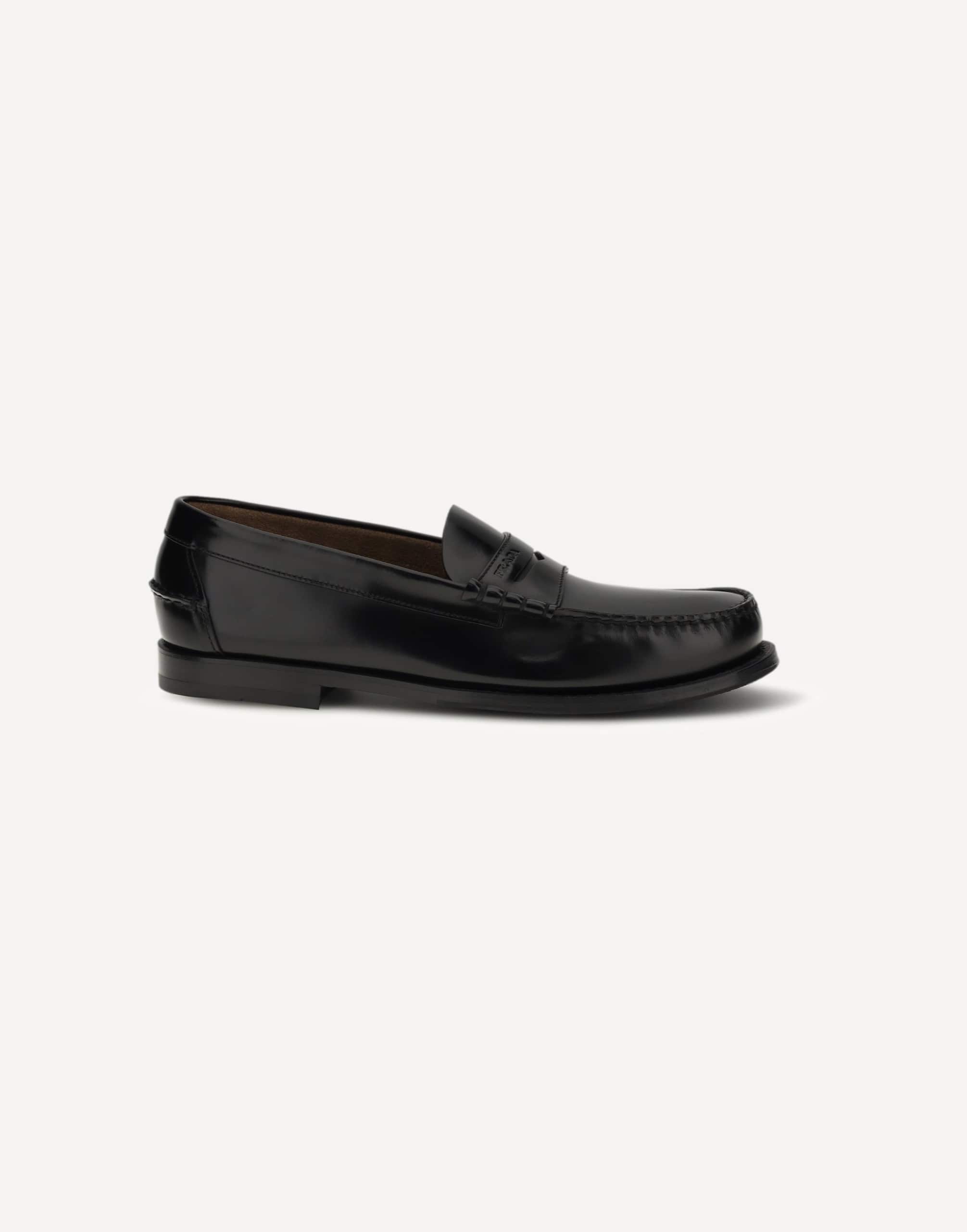 Prada Brushed Leather Loafers