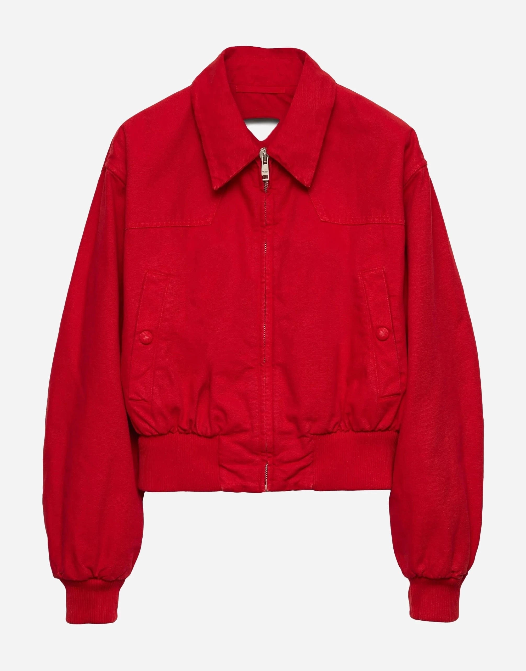 Prada Canvas Denim Bomber Jacket