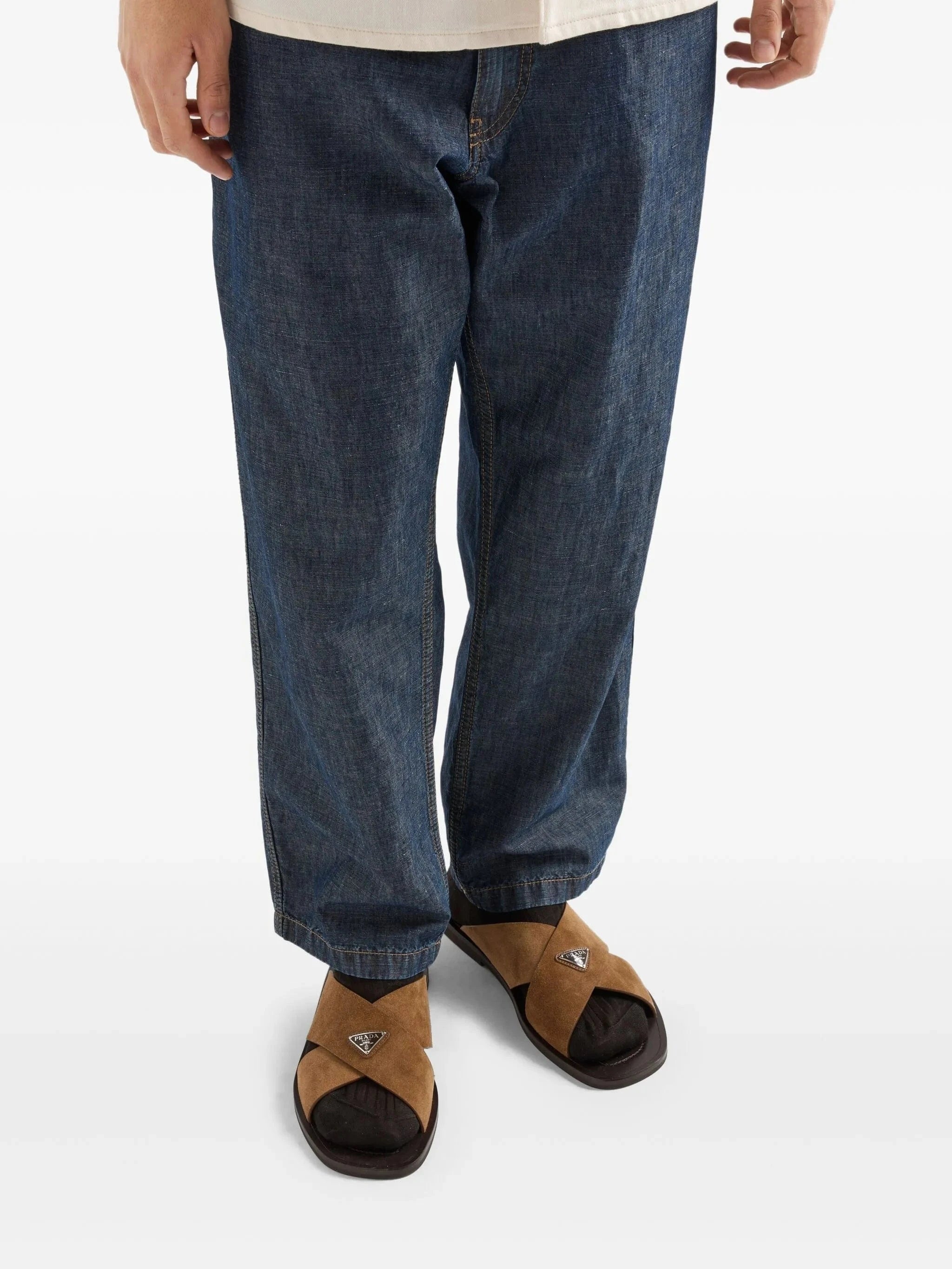 Prada Chambray Trousers