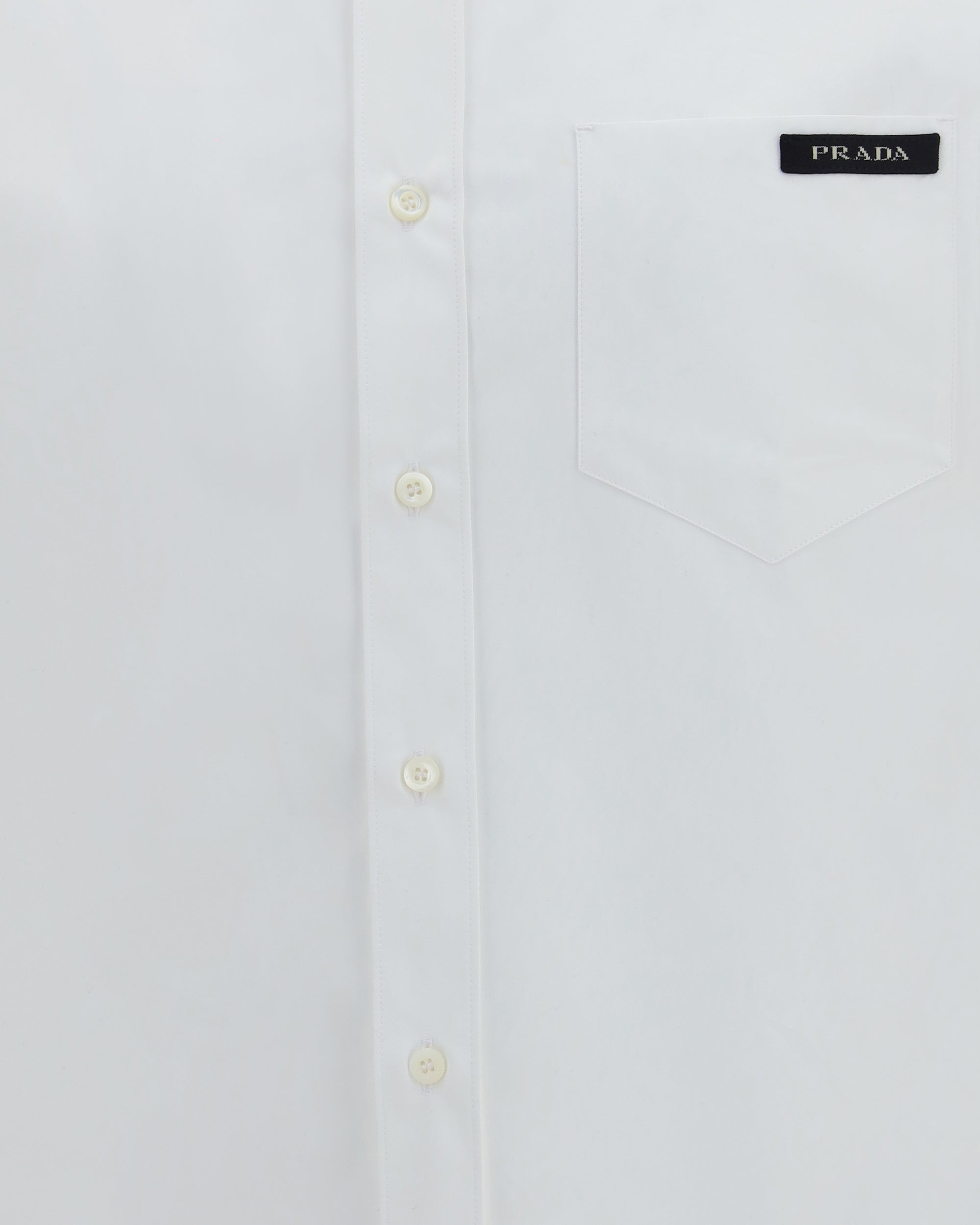 Chemise classique en coton Prada