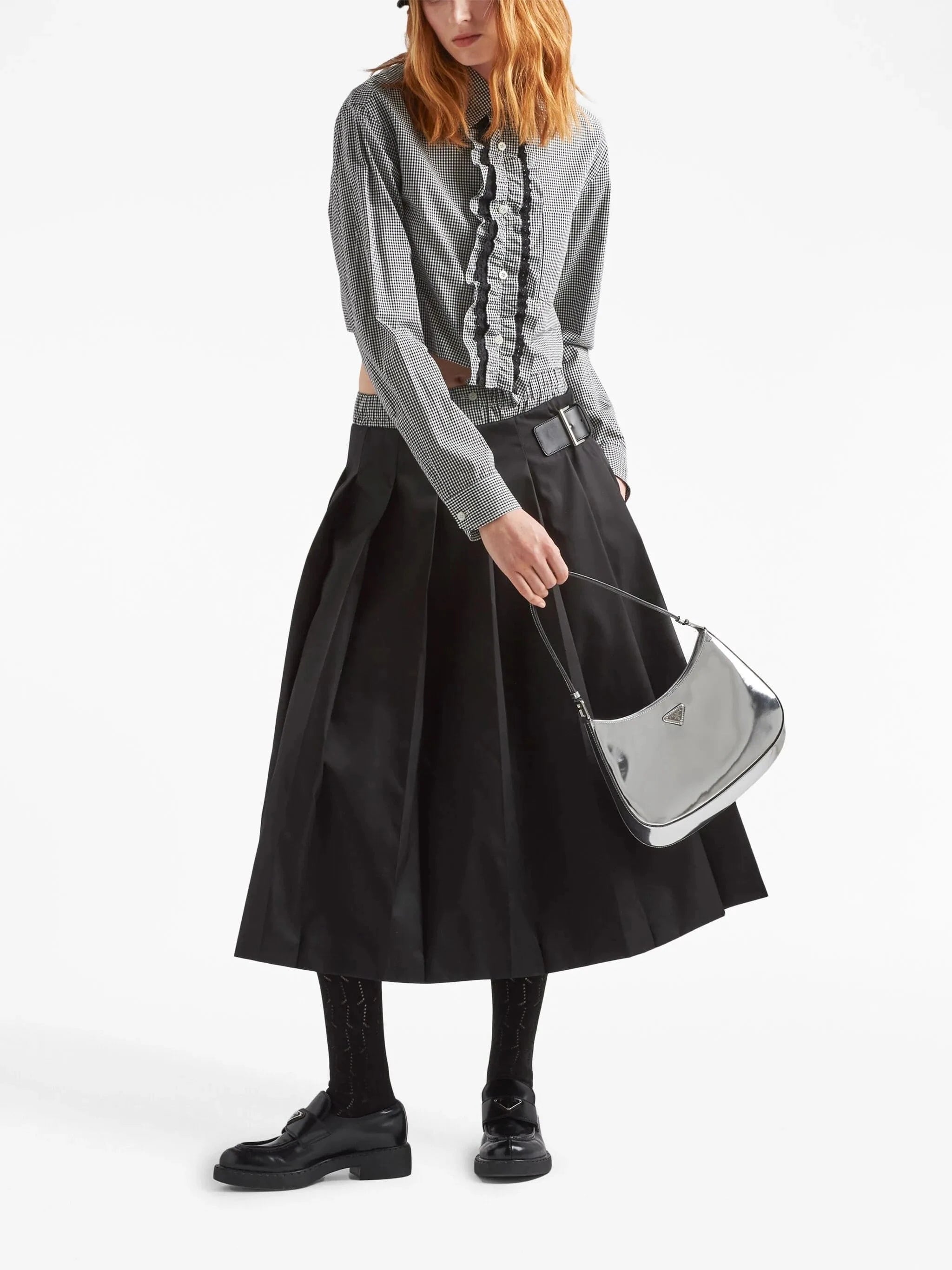 Prada Cleo Leather Shoulder Bag