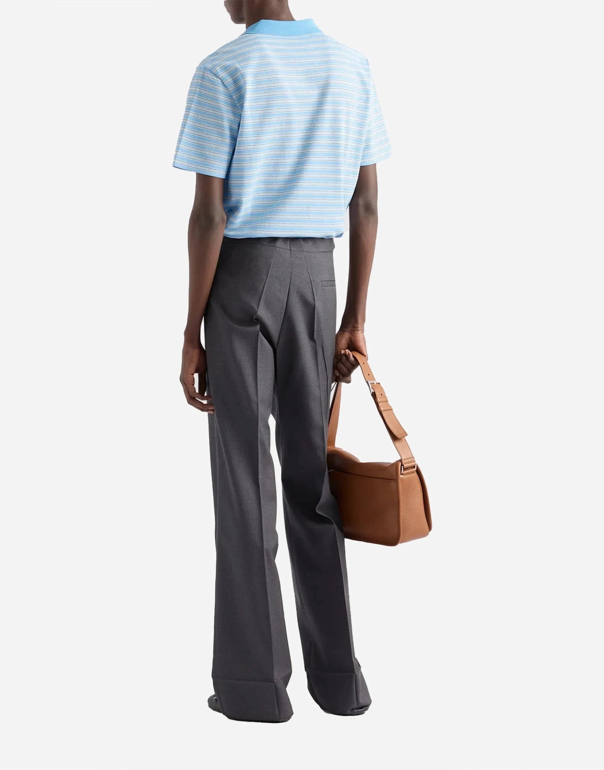 Prada Cotton Striped Polo Shirt