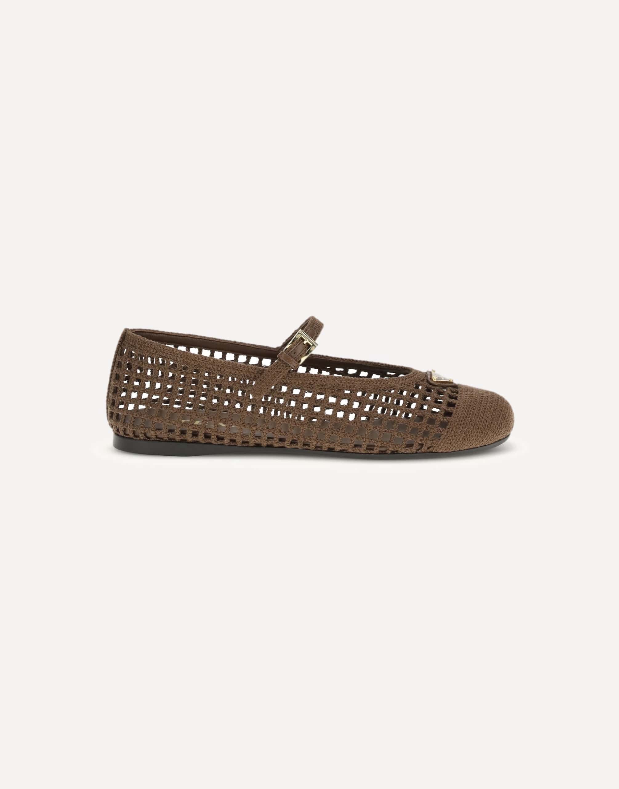 Prada Crochet Ballerinas